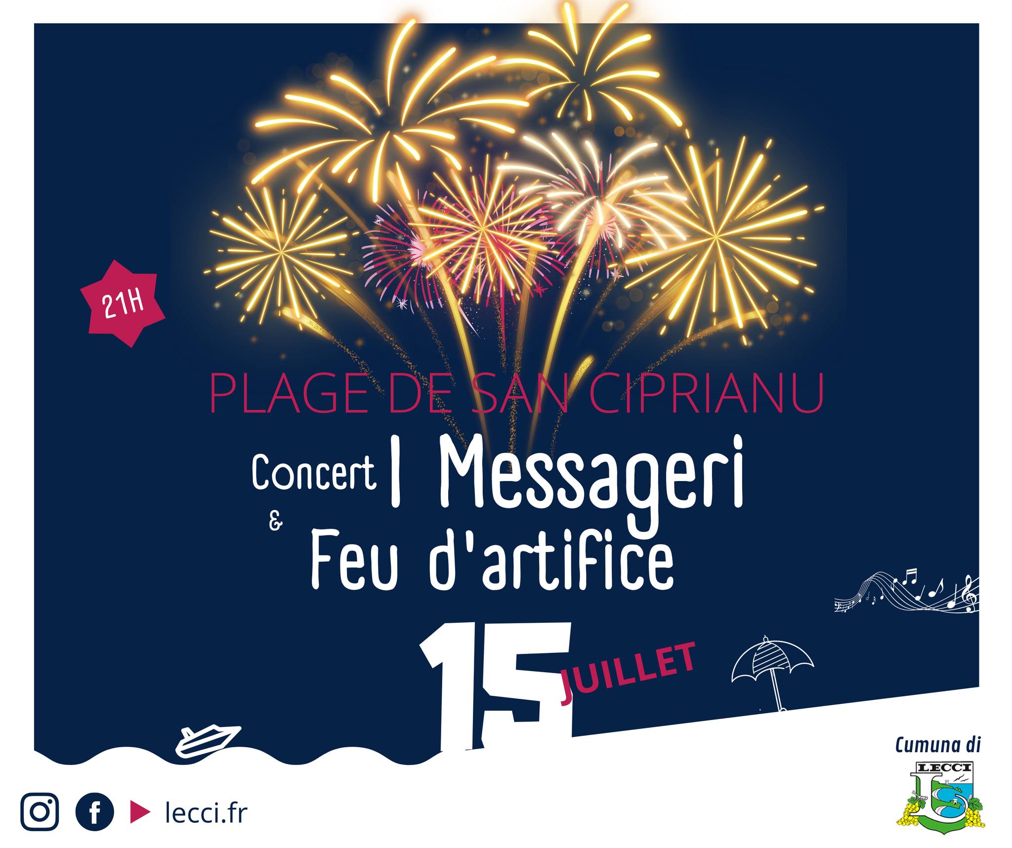 Feu D Artifice Saint Cyprien Corse 2022