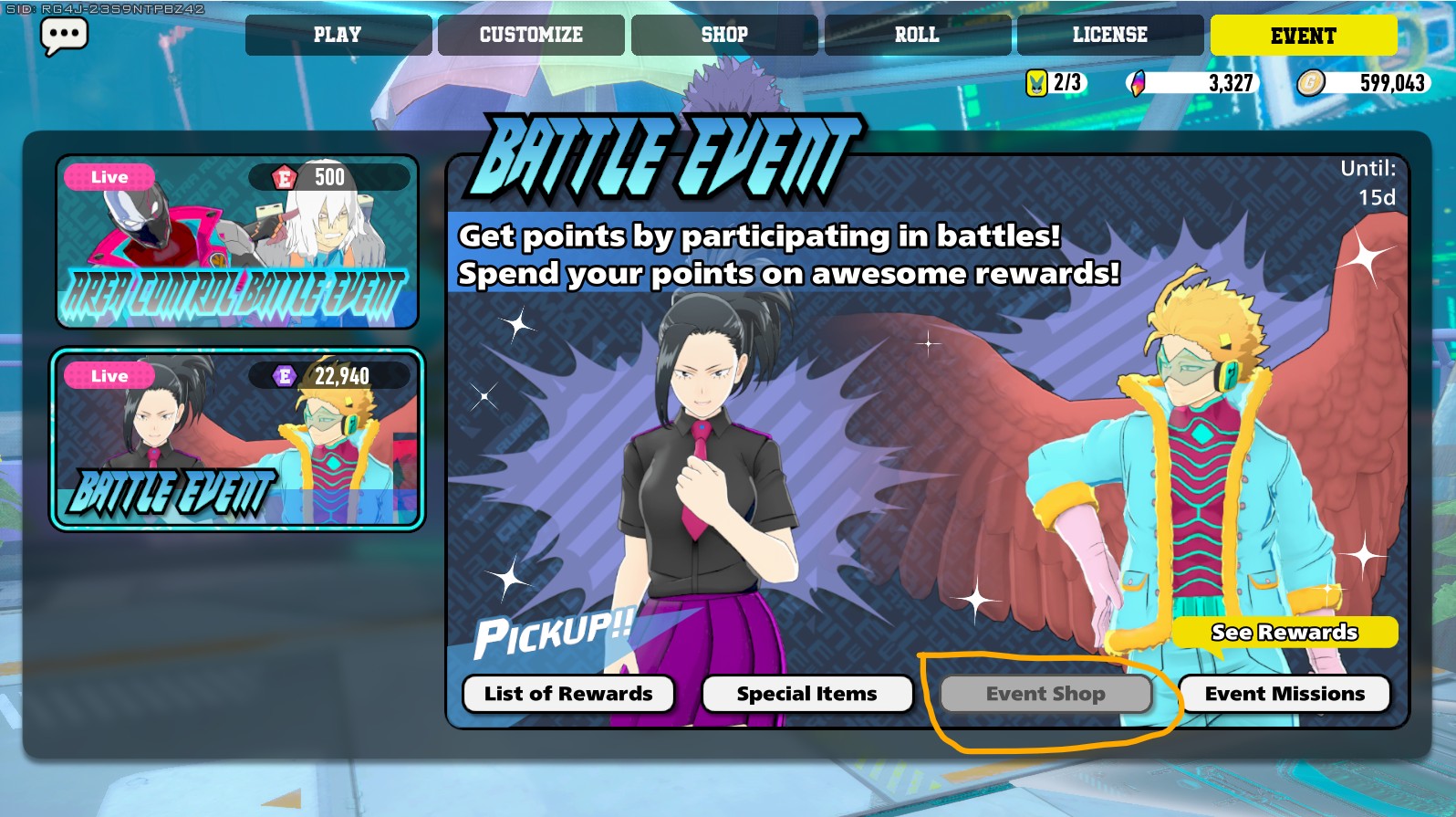 My Hero Ultra Rumble Ps4/Ps5 | Can I ask why the event shop is not open ...