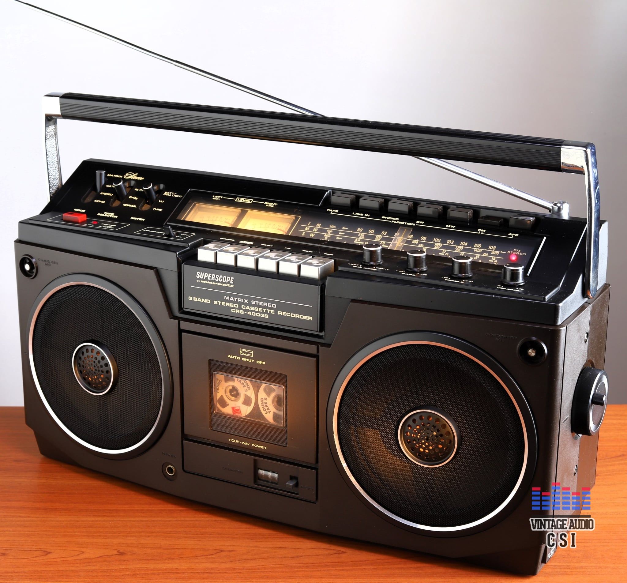 Superscope CRS 4003S, Designed by Marantz-Superscope USA, Made in