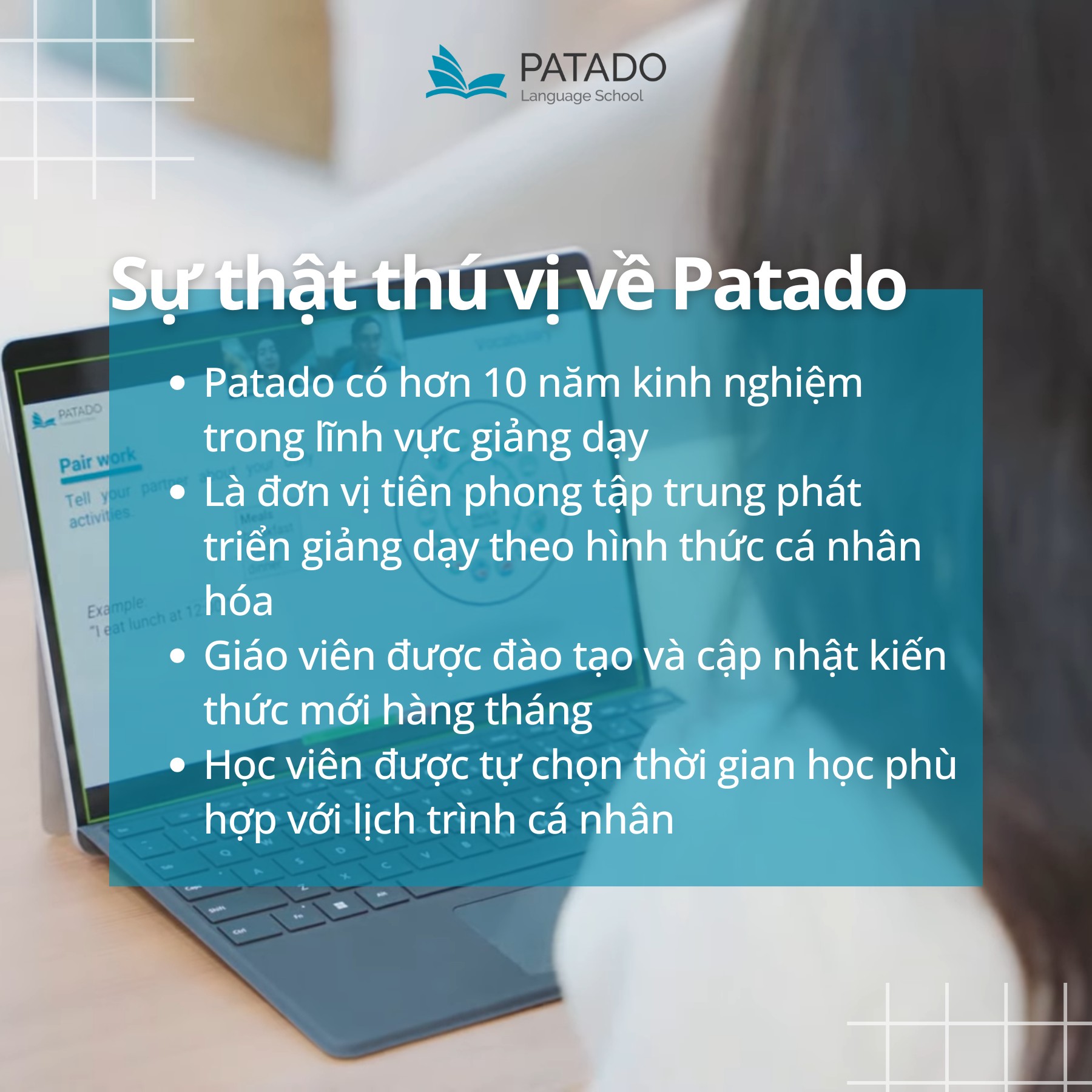 Tiếng Anh Trực Tuyến Patado