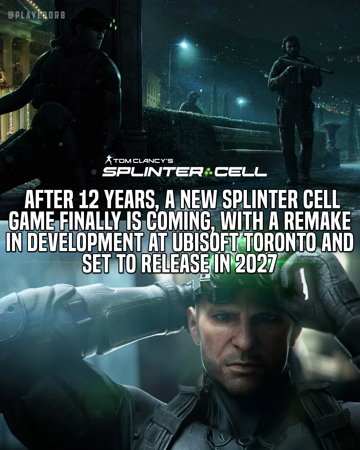 🎮 A Splinter Cell remake is in... - PlayerOrb Gaming | Facebook