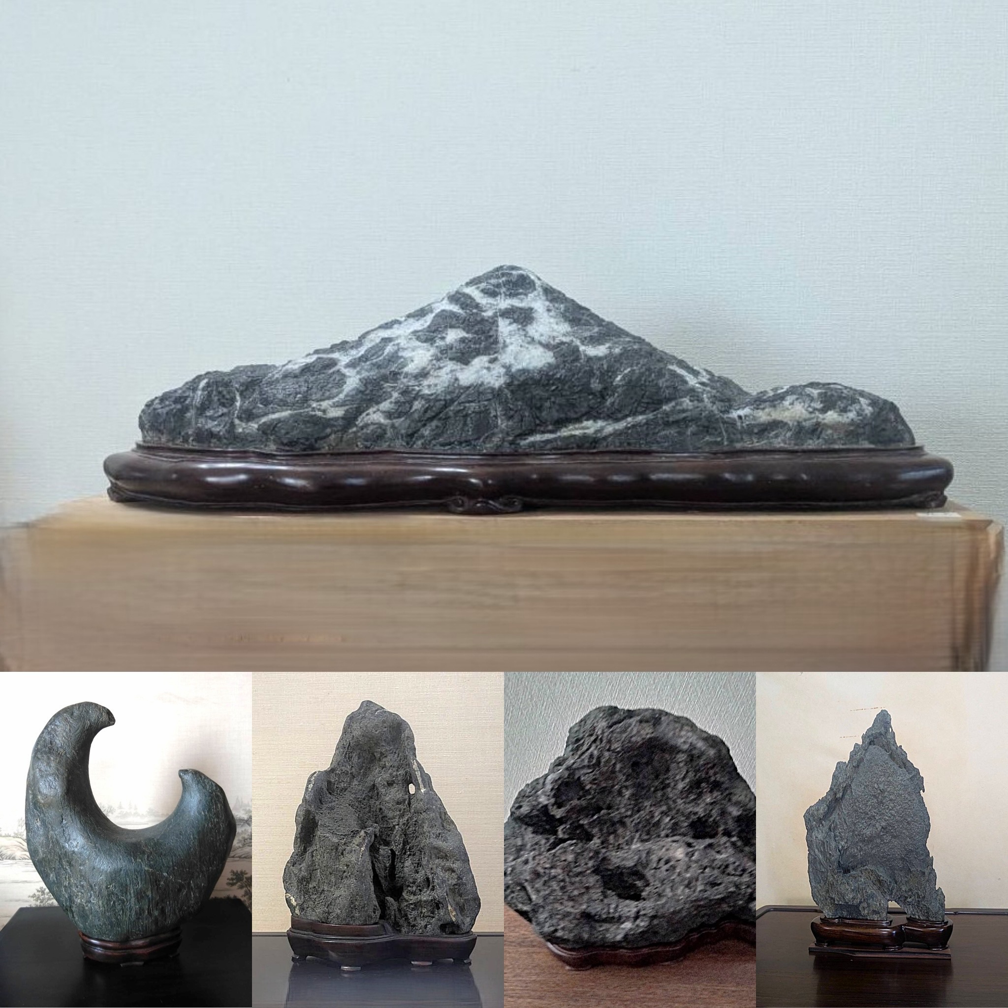 No.9/15】若桜三倉石20x31x6/出品者:山陽愛石会Mn氏/展示会：Oct.24-25