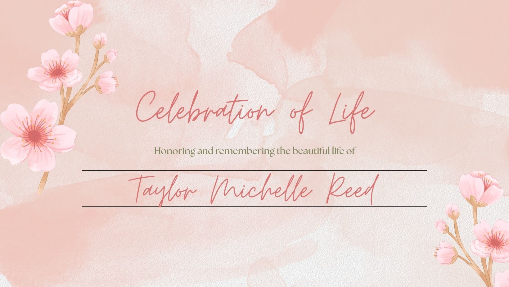 Celebration of Life - Honoring and Remembering the Beautiful Life of ...