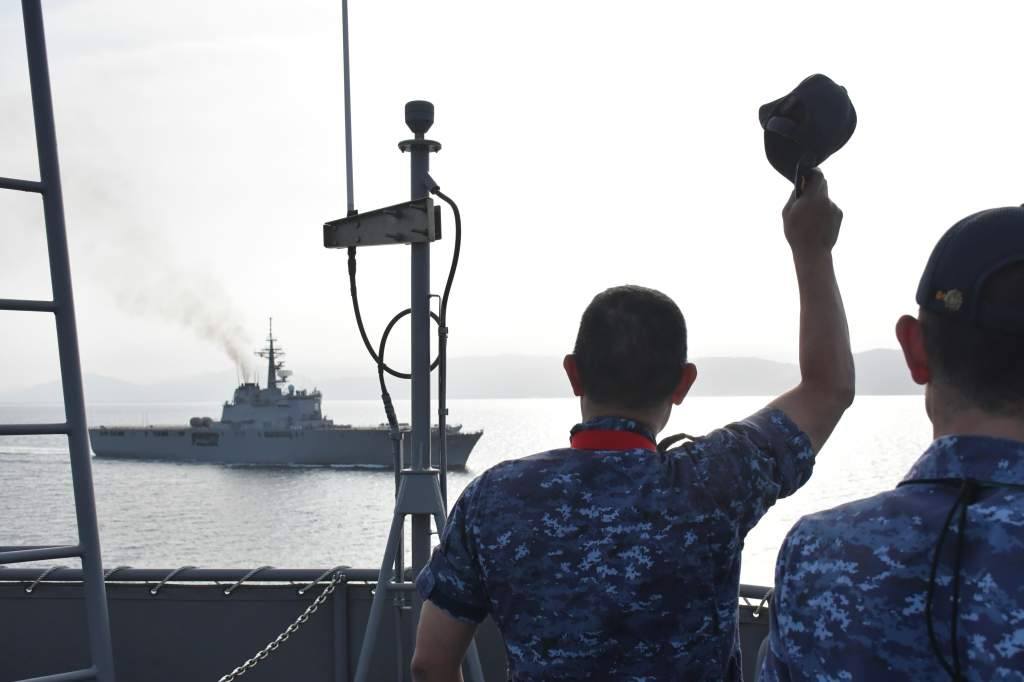 海上自衛隊 小笠原諸島返還記念 6月30日～7月1日、東京都小笠原村で行