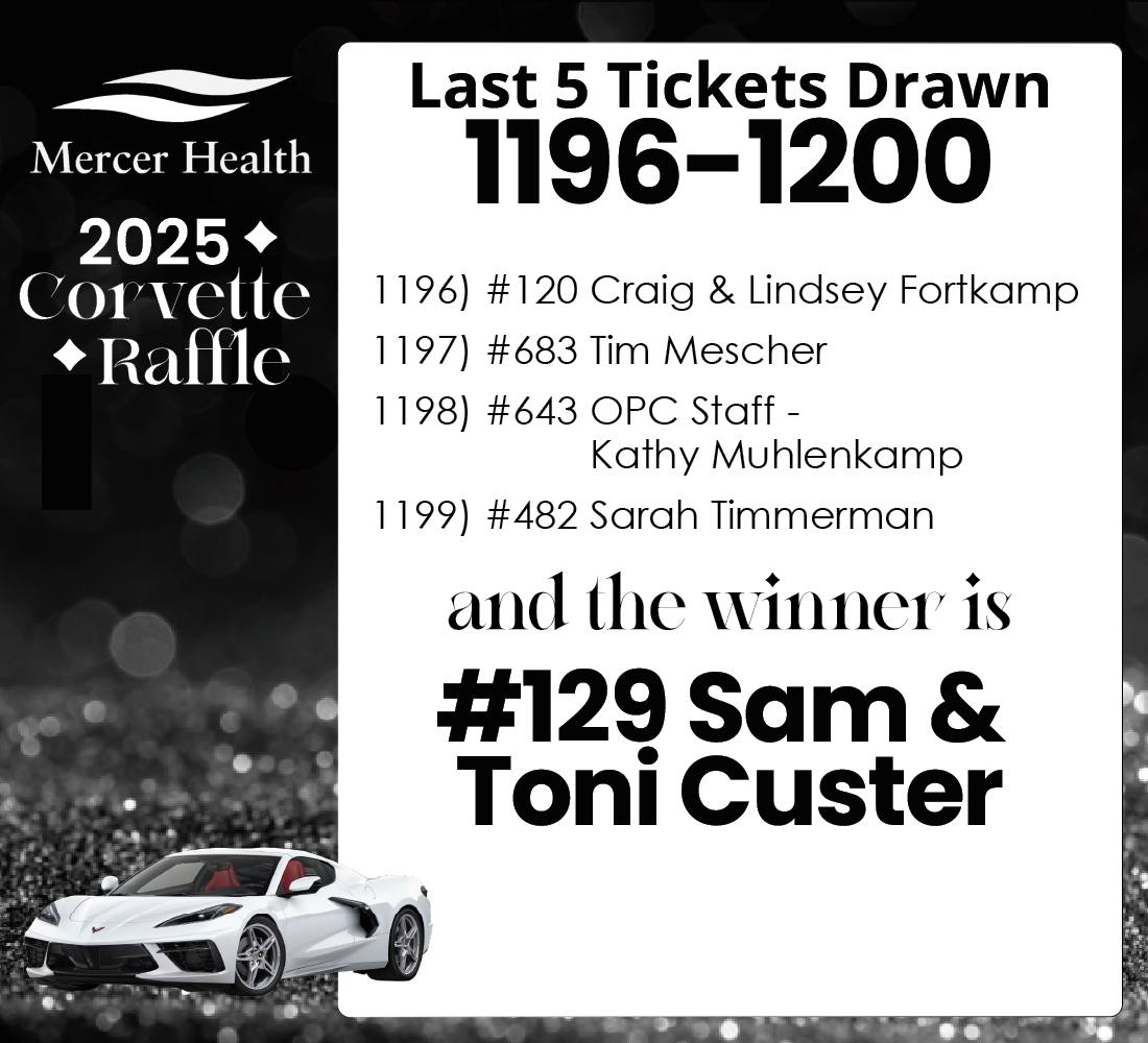 Mercer - 🚗 And the winner of the 2026 Arctic White Chevrolet Corvette ...