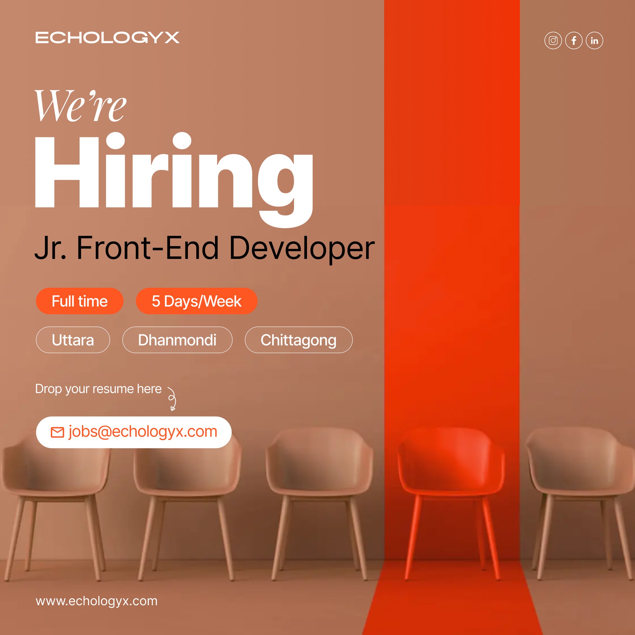 EchoLogyx Ltd - 🚀 We’re hiring: Jr. Front-end Developer!... | Facebook