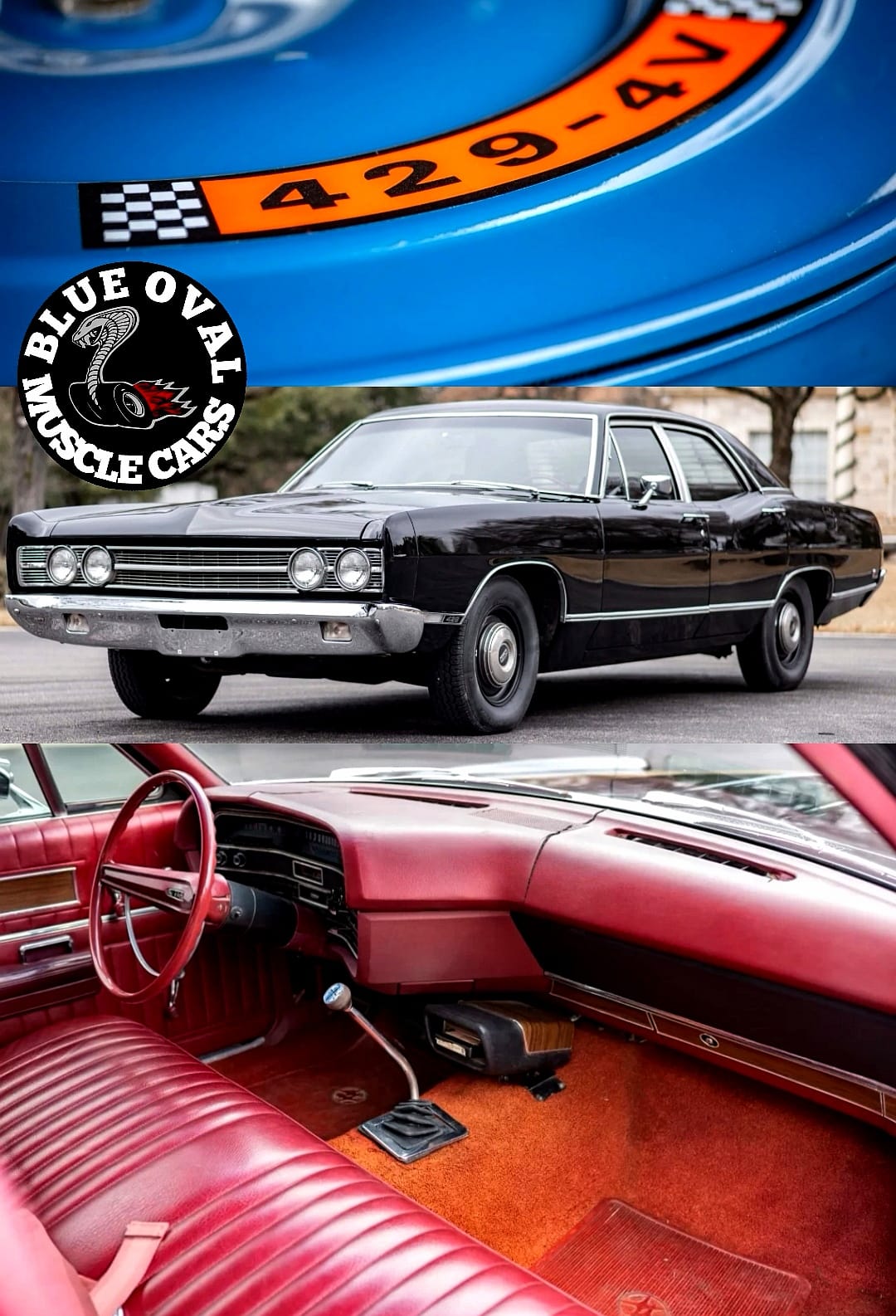 1969 GALAXIE 500 429 N-CODE (THUNDER JET) 4 SPEED 3.25 AXLE RATIO