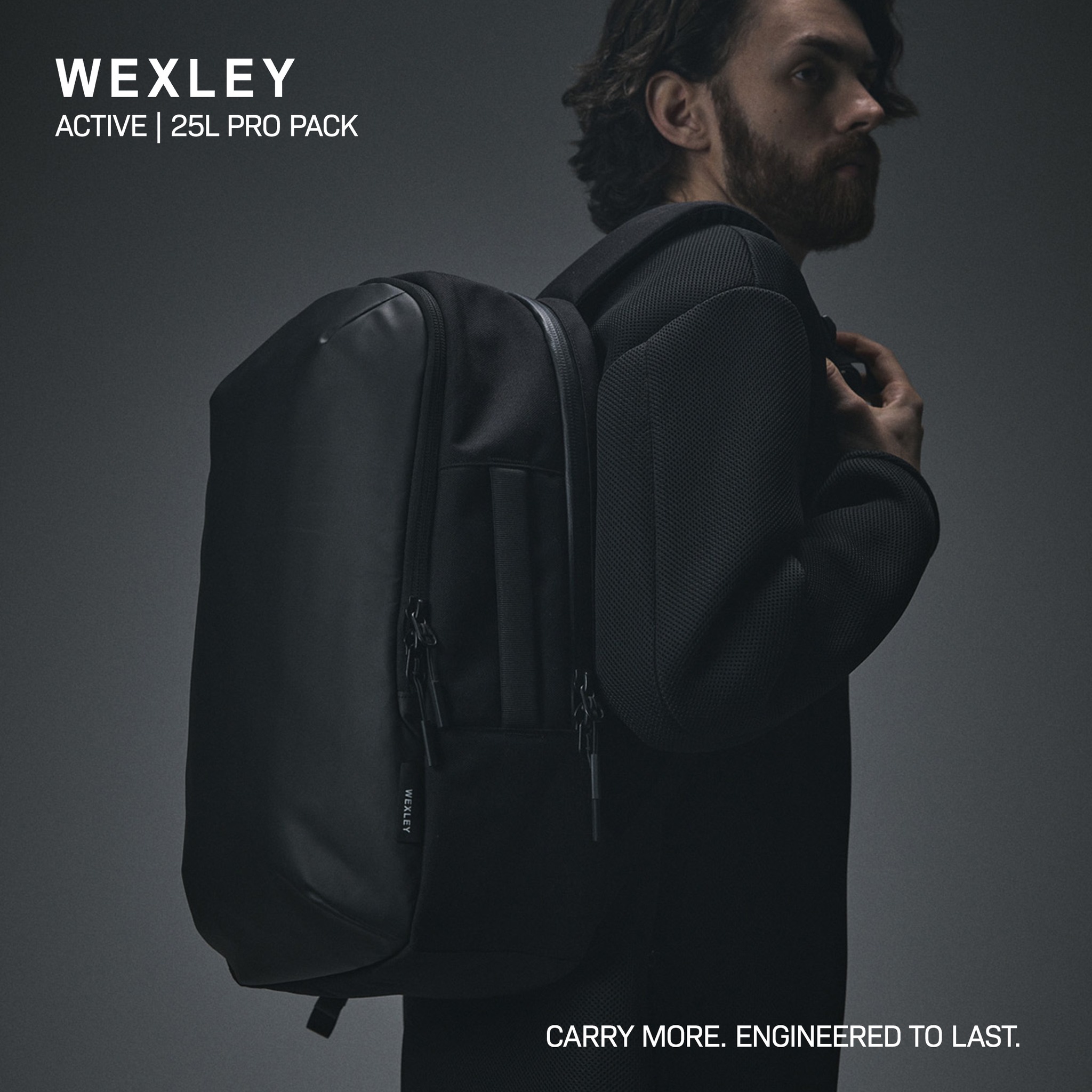 WEXLEY - Stem backpack - Coated Black | wexleybags.com