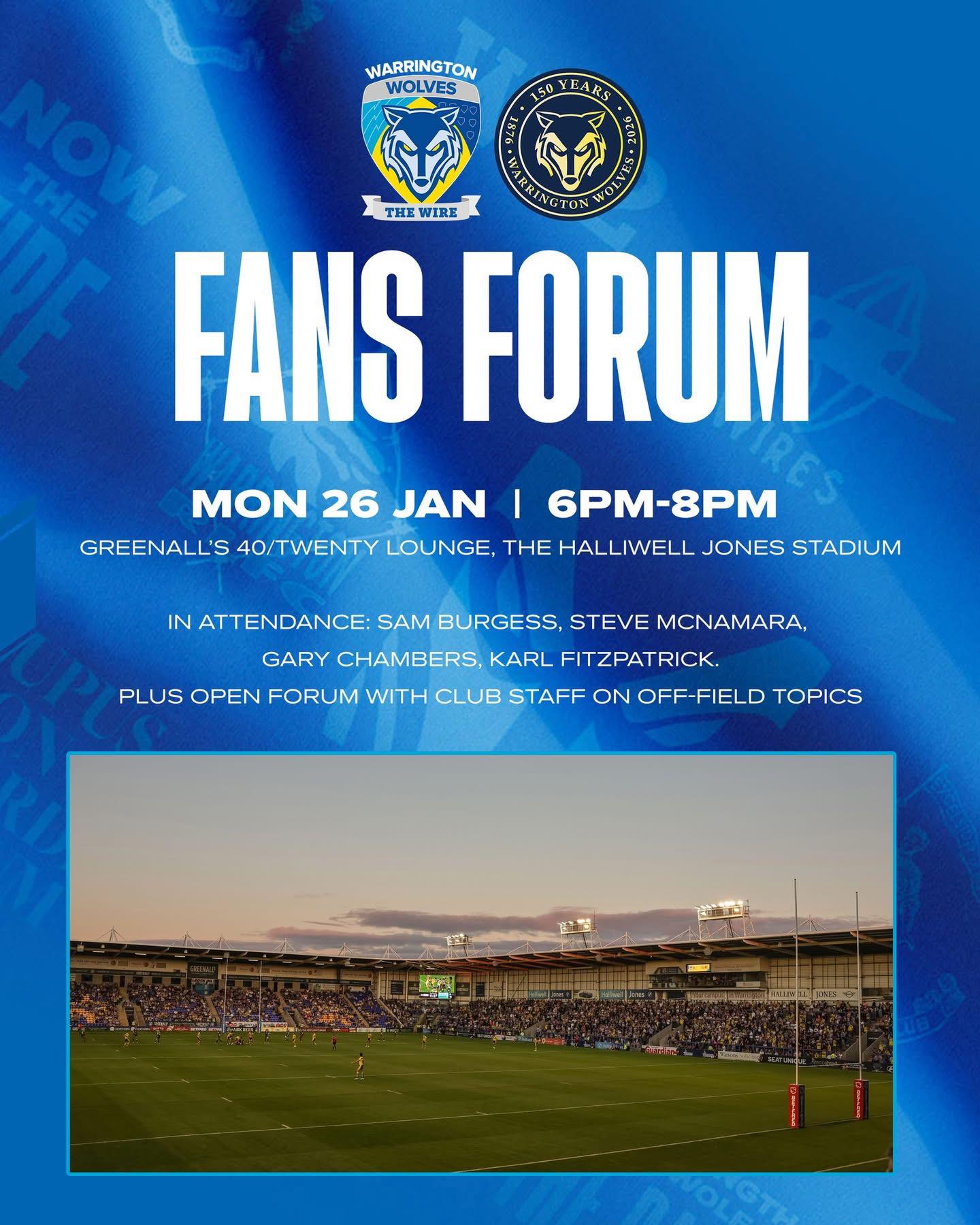 Warrington - Join #warringtonwolves for their latest Fans Forum ahead ...