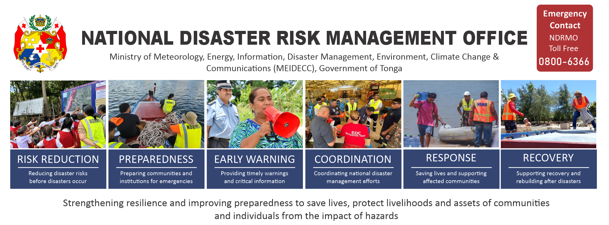 Tonga National Disaster Risk Management Office - NDRMO