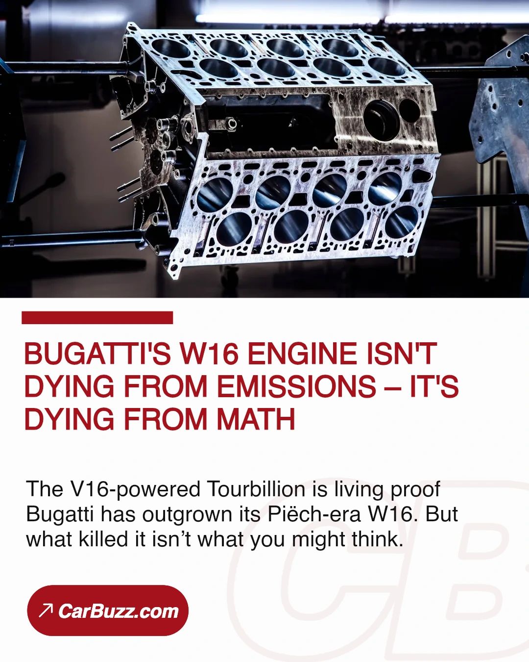 Bugatti's W16 Engine Isn't Dying From Emissions – It's Dying From
