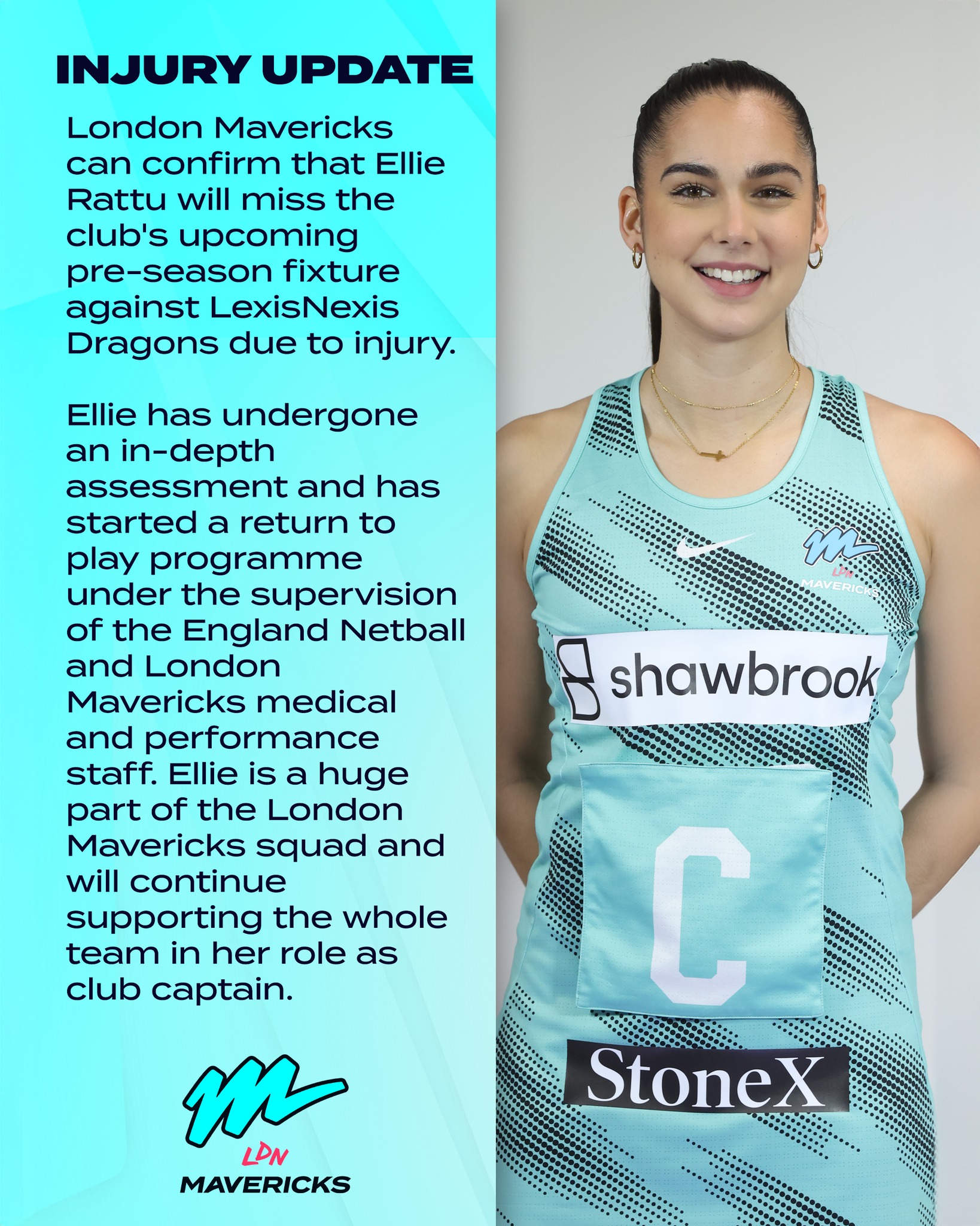 An update from the Mavericks... - London Mavericks Netball | Facebook