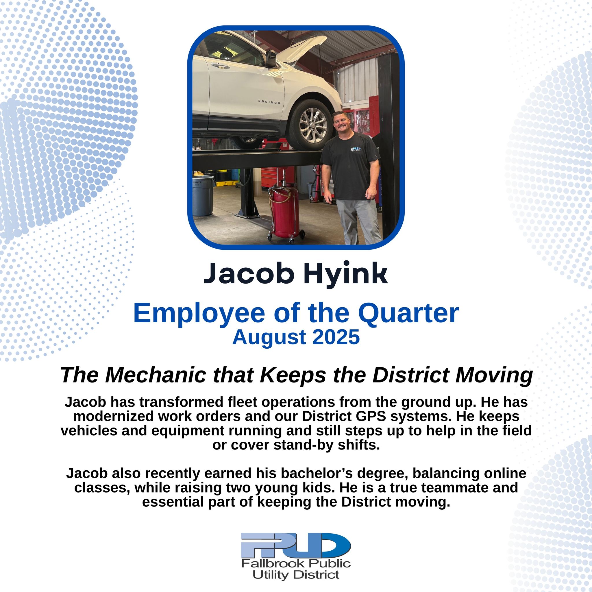 👏 Congratulations to... - Fallbrook Public Utility District | Facebook