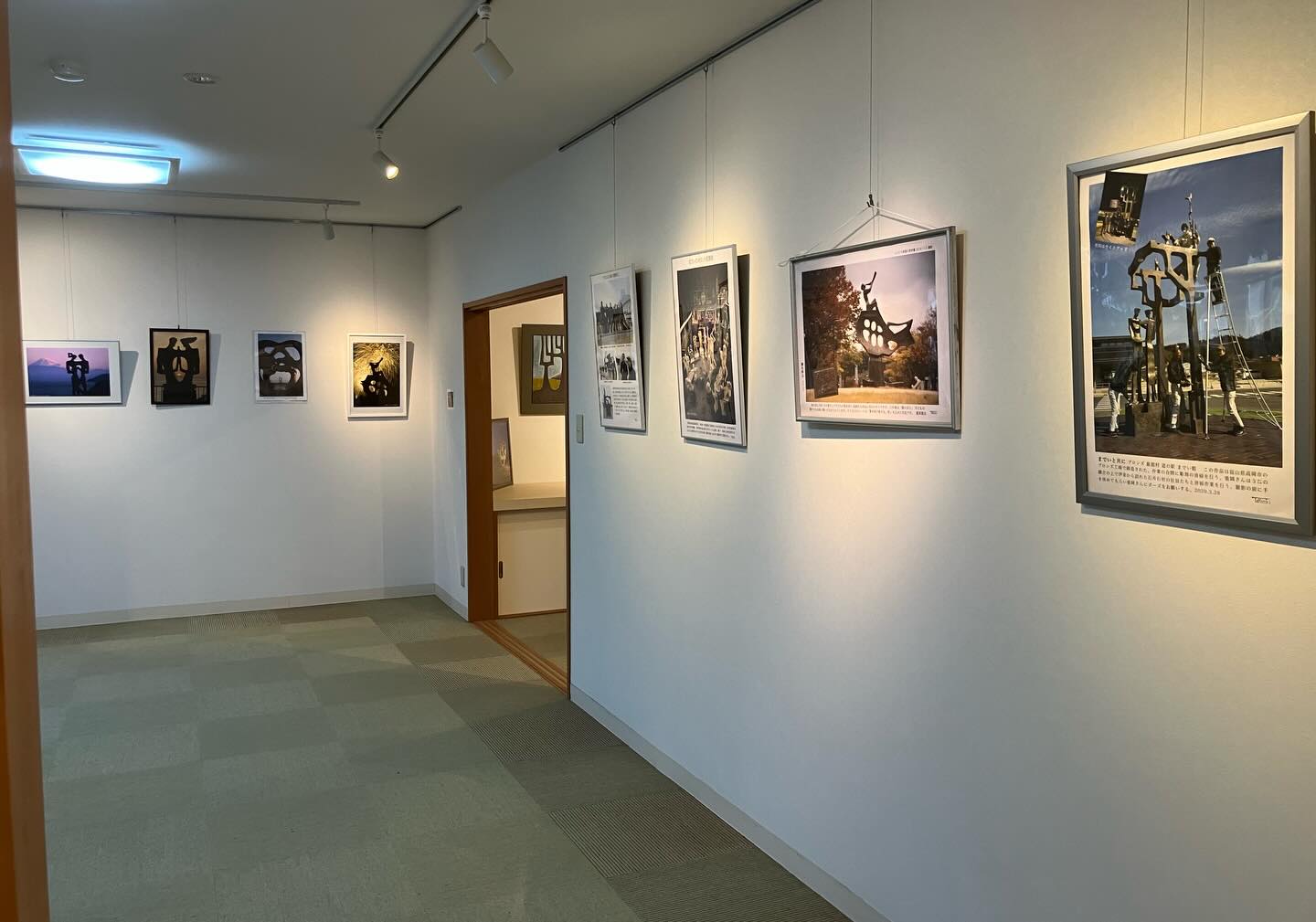 パネル展のご案内】 写真で見る 彫刻家・重岡建治の世界 家族の絆を 