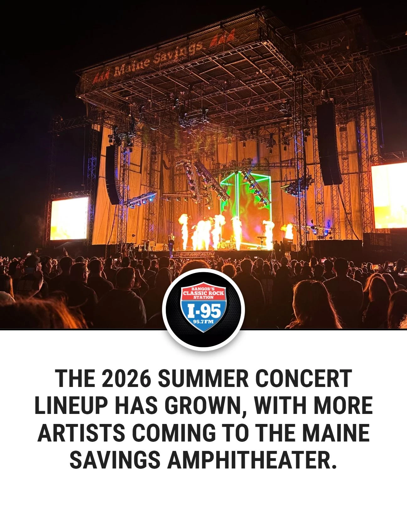 I-95 - An updated 2026 summer concert lineup now includes... | Facebook