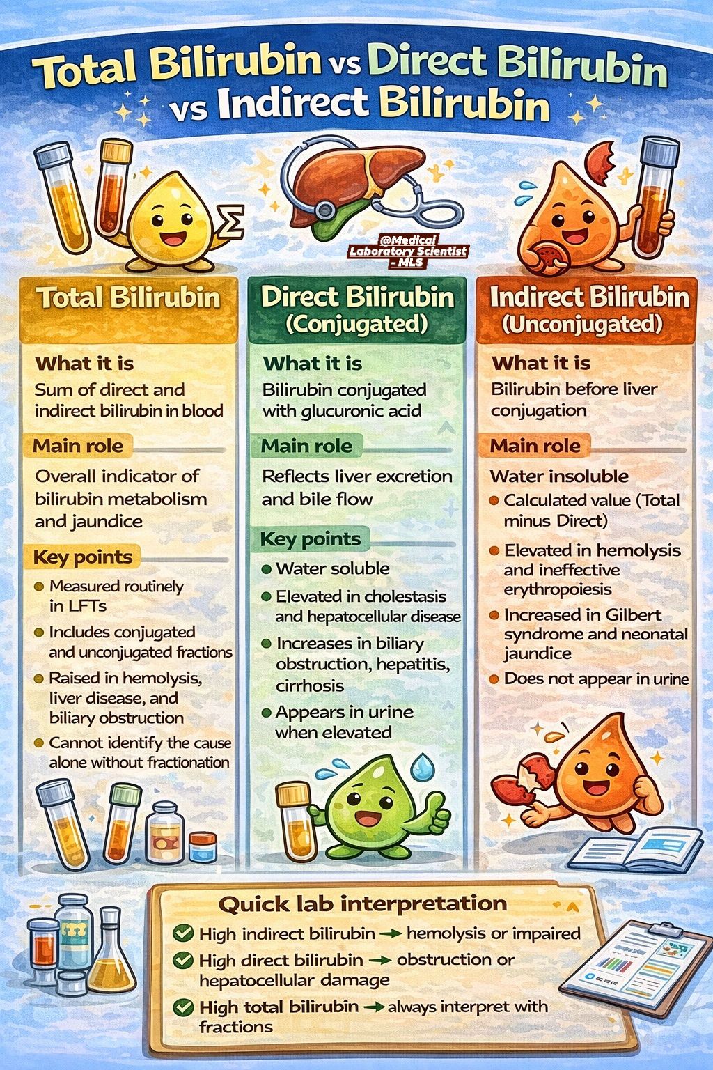 Medical - Total Bilirubin vs Direct Bilirubin vs Indirect Bilirubin ...