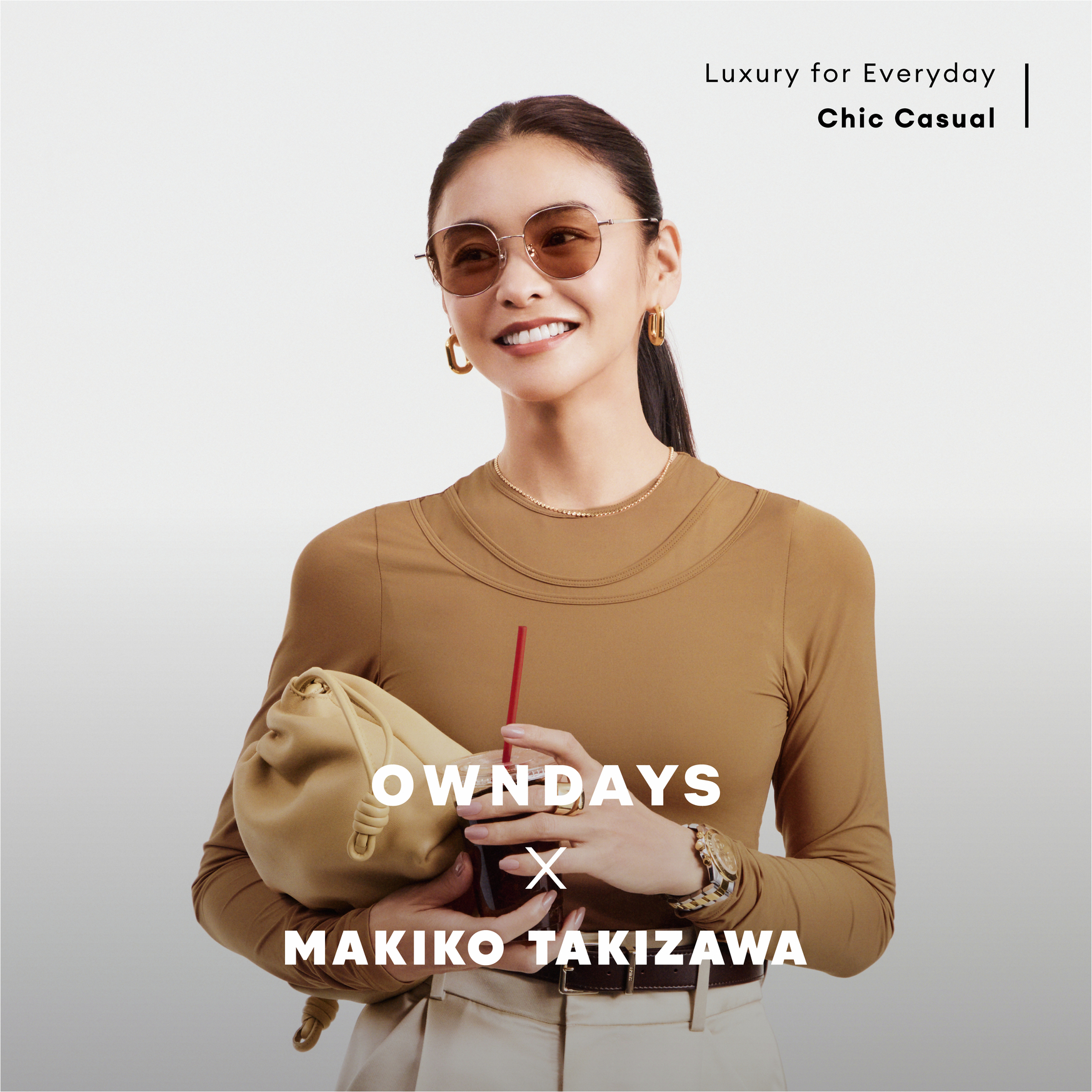 OWNDAYS × MAKIKO TAKIZAWA】 《 💎 Elegant model 》 繊細なメタルの