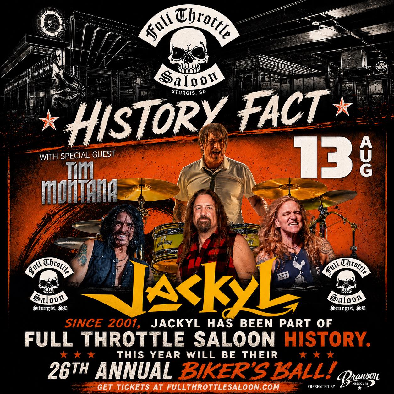 🎸 FULL THROTTLE HISTORY FACT 🎸 Since 2001, Jackyl has been part