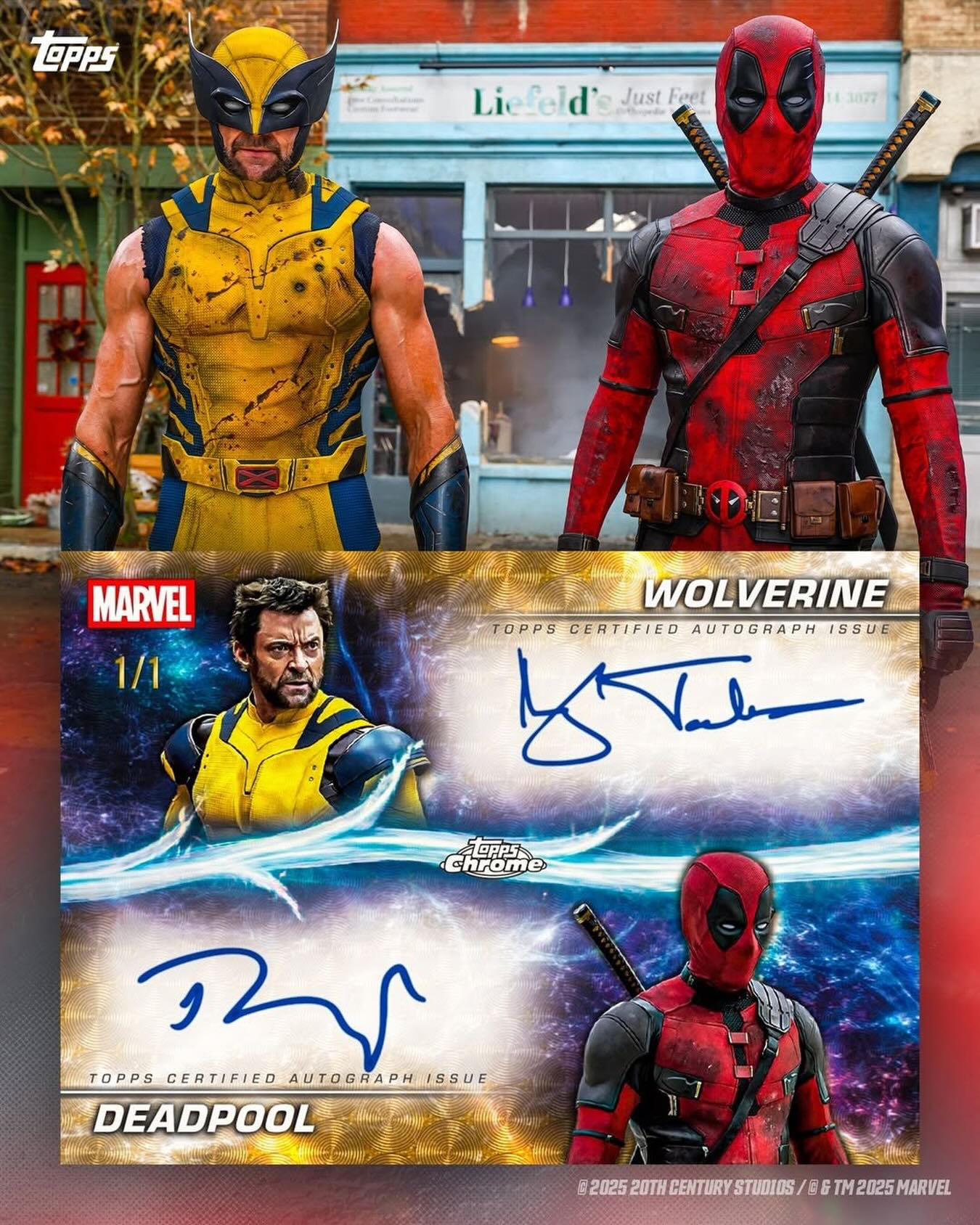 2025 Topps Marvel Studios Chrome will include a 1/1 dual autograph 