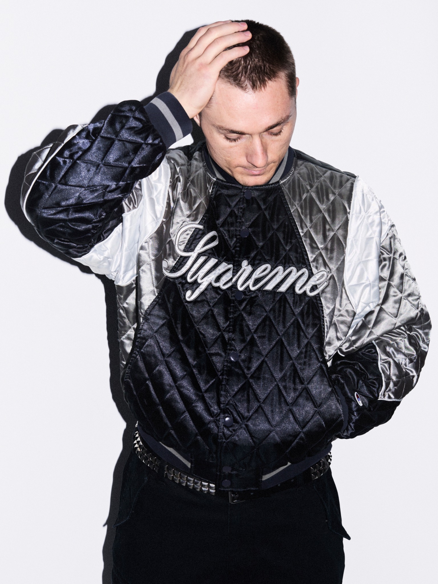 Supreme - Zip-Off Sleeve Reflective Stripe Jacket Chino Pant