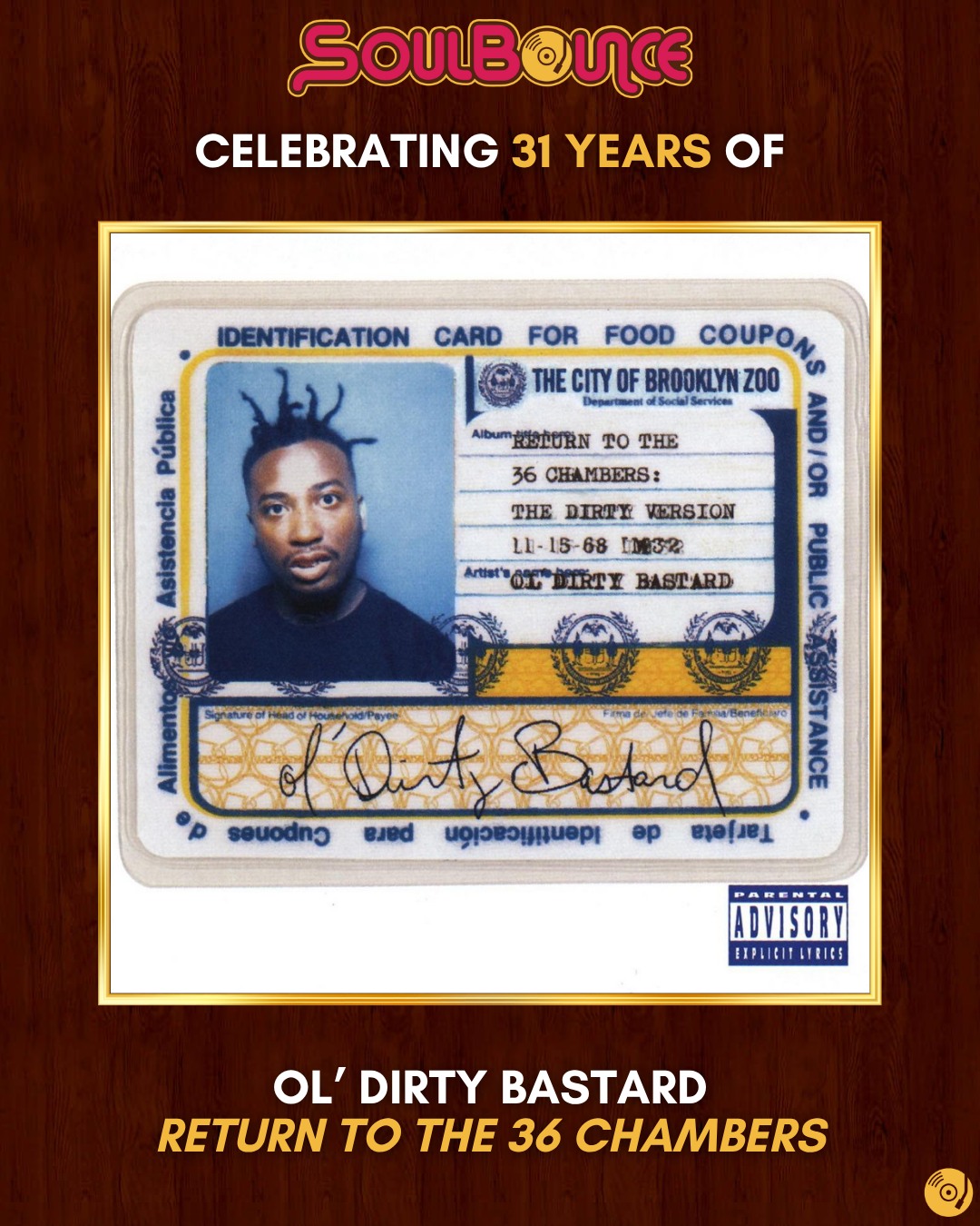 レコード Ol' Dirty Bastard Returntothe36Chambers