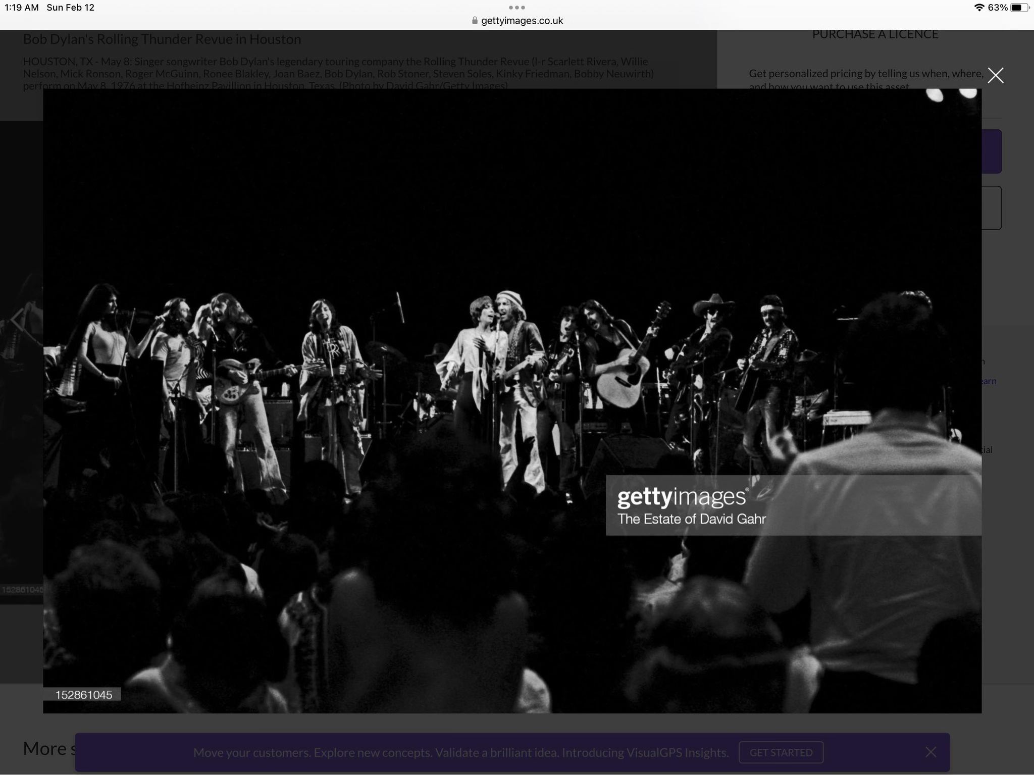 Willie Nelson with Rolling Thunder Revue in 1976