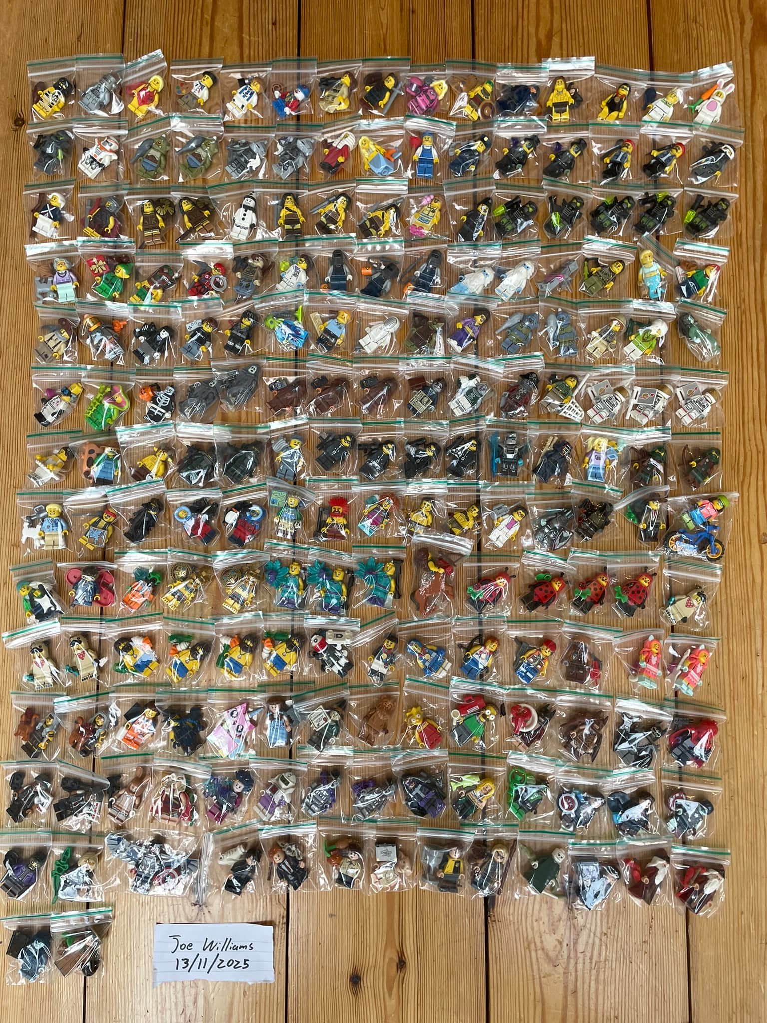 PRICED TO SELL - Over 200 Lego Collectable Minifigures All priced