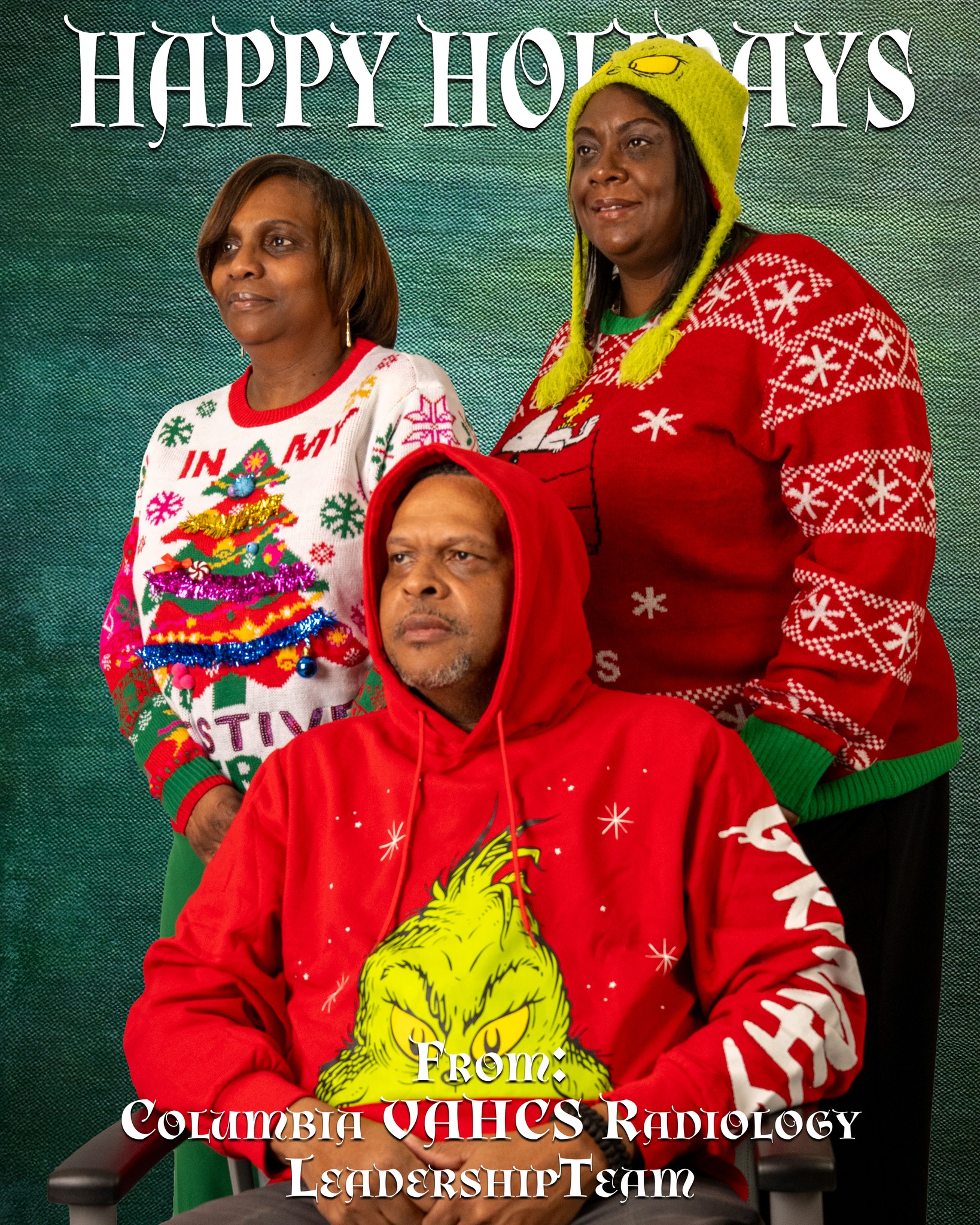 Columbia - Grinch vibes? Festive sweaters? Radiology leadership showing ...