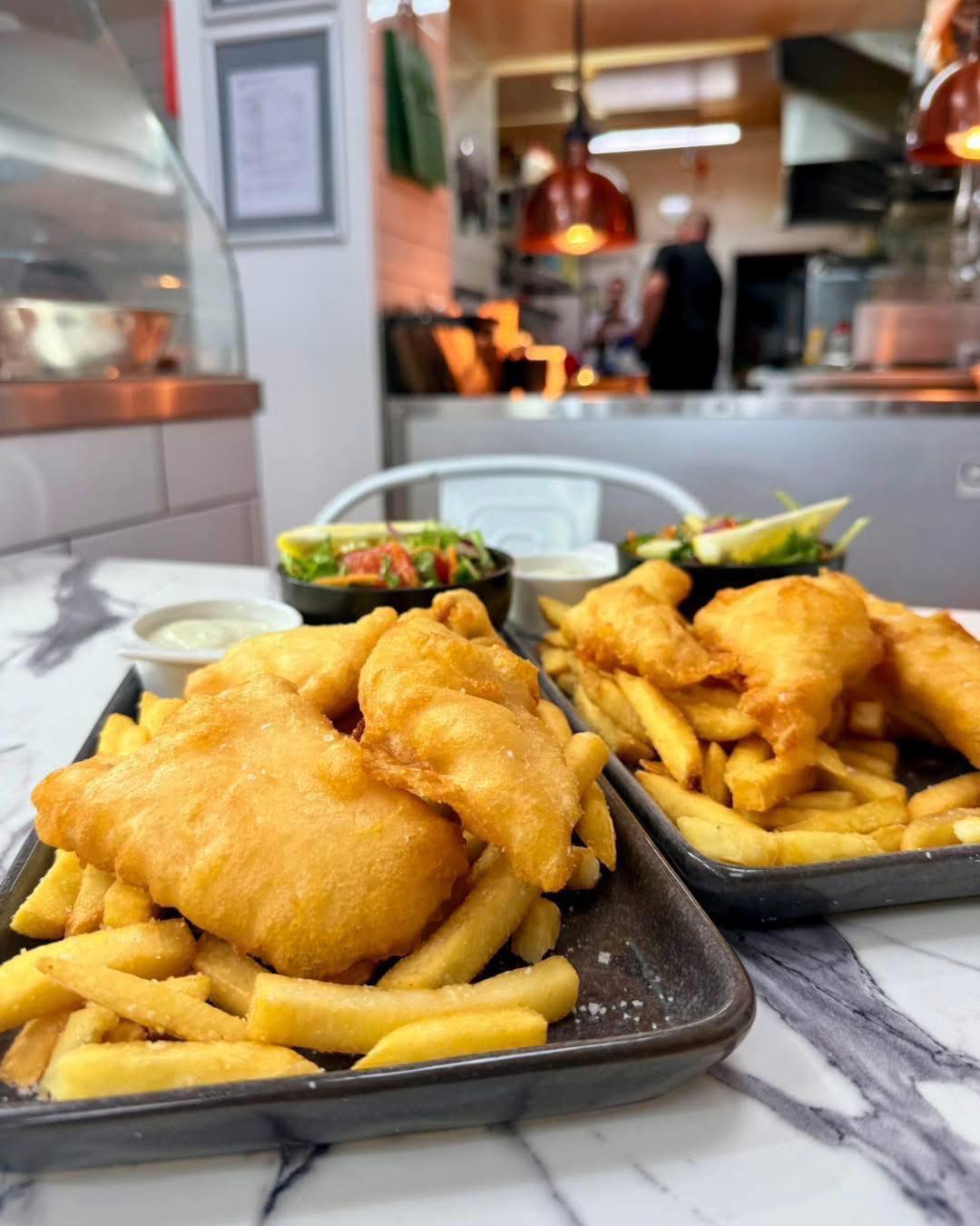 Boston - The most amazing local fish and crispy chips at Boston Bay ...