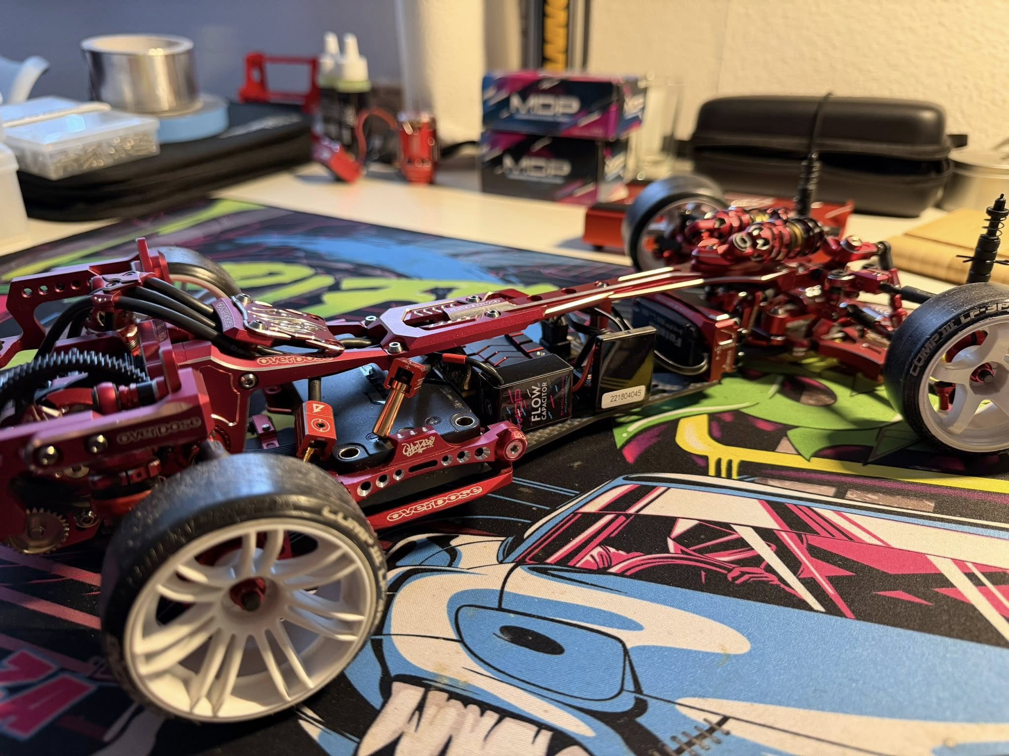 Maclan MDP series esc in a clean overdose galm rr chassis setup
