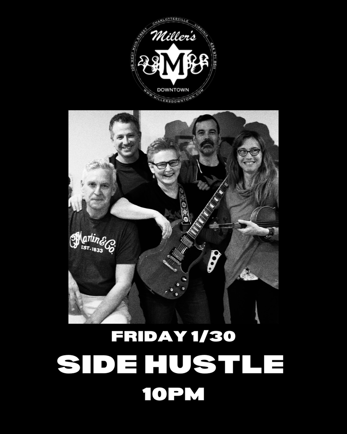 Blending blues, rock, and power pop, Side Hustle will bring all 