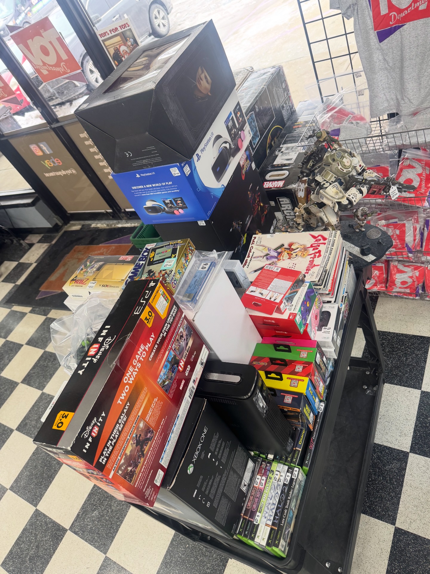 Big cartload of new video game stuff!... - The Toy Department | Facebook