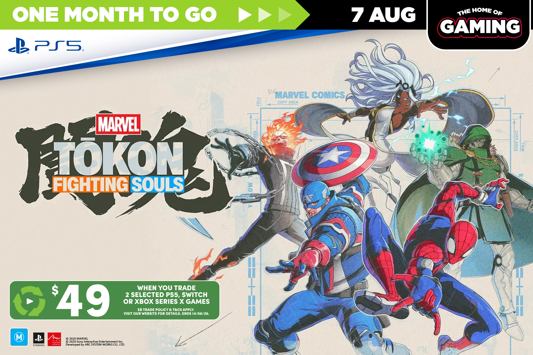 Get ready for action! Marvel Tokon: Fighting Souls is only ONE