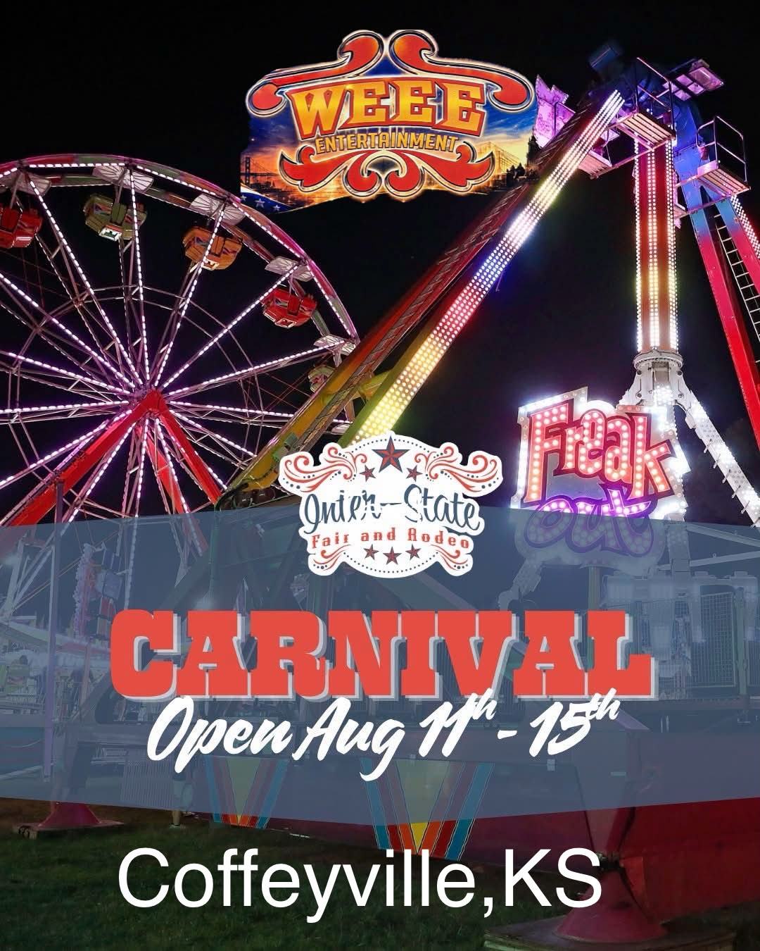 WEEE ENTERTAINMENT CARNIVAL Inter-State Fair & Rodeo Coffeyville