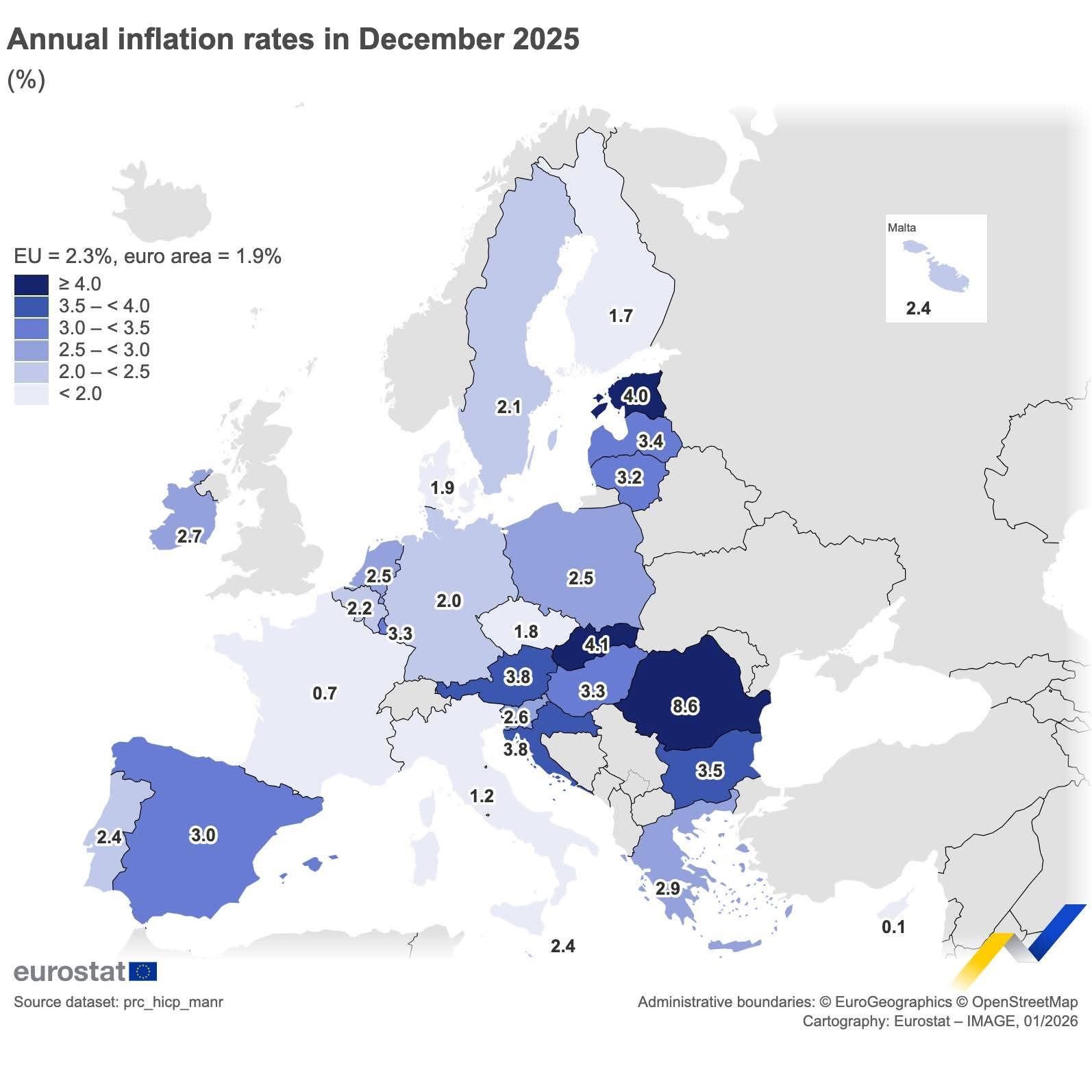 World - 🤔Annual inflation.. Eurostat | Facebook