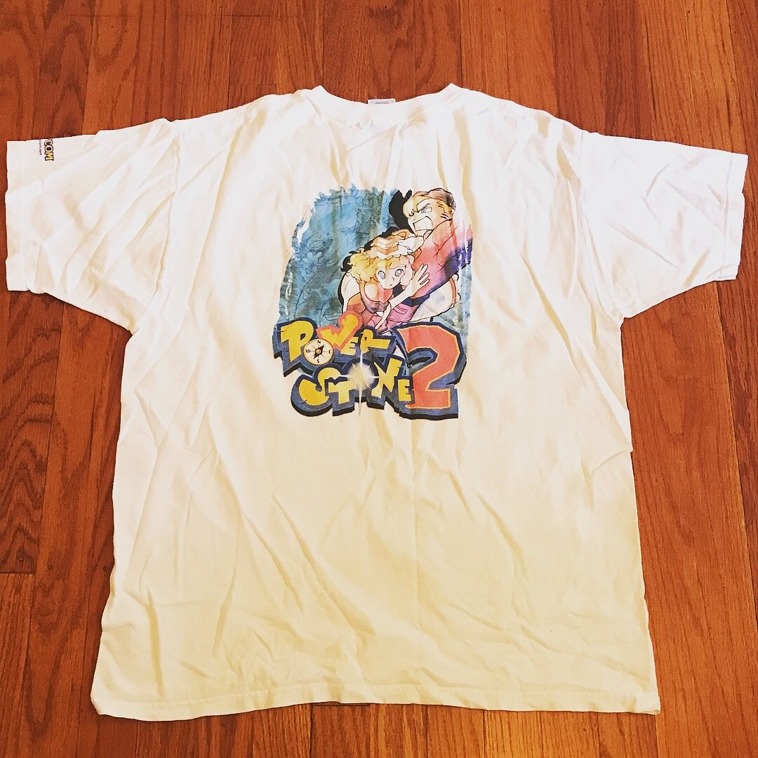 パワースマッシュ２　多分Ｔシャツ Power Stone 2 promotional shirt, from the game's arcade and