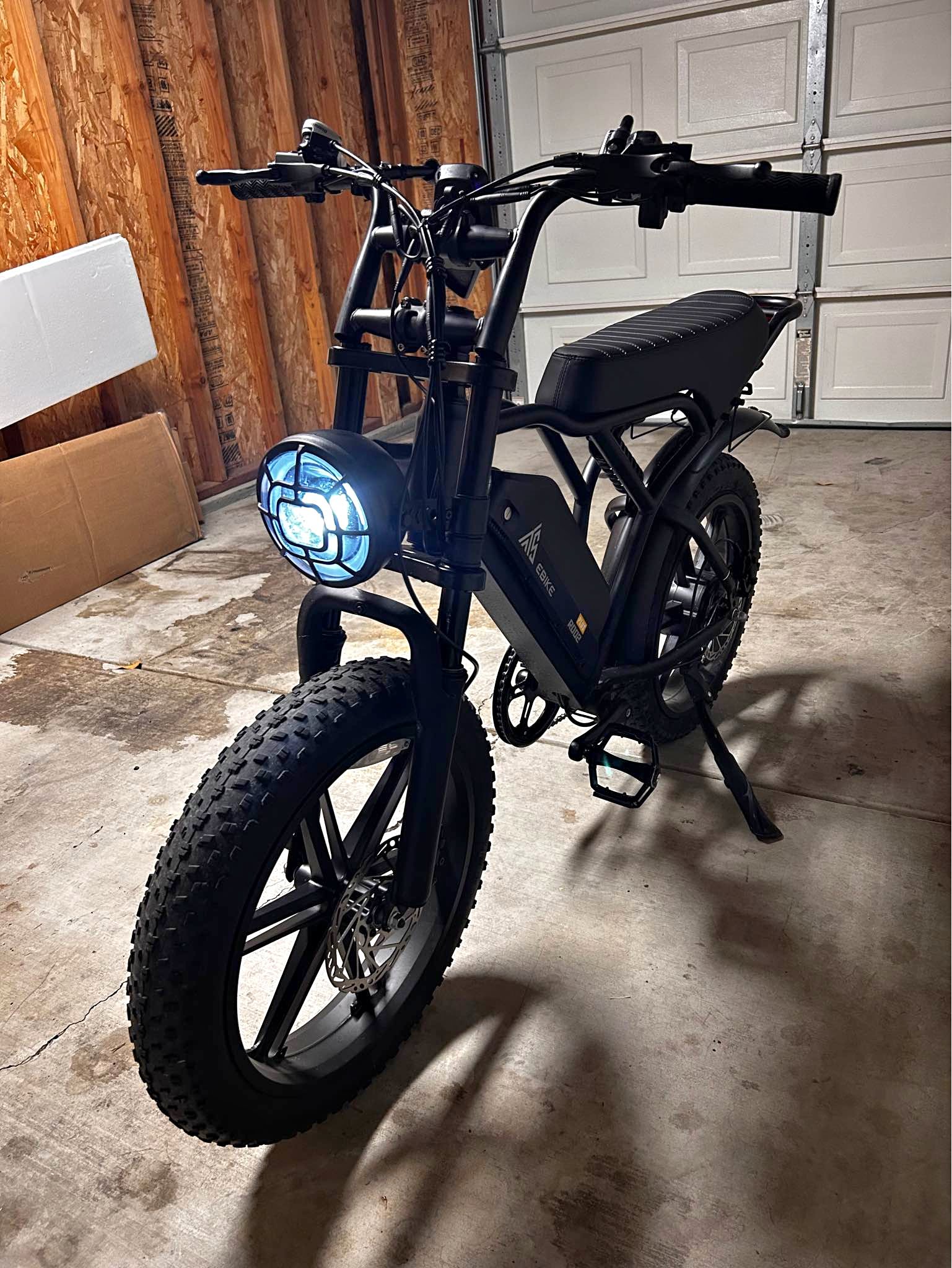TST® R002 20'' 1500W Full Suspension Moped-style Electric Bike ...