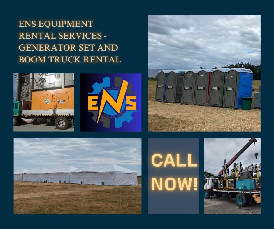 FOR RENT‼️ ️Equipments: ️Generators, ️Boom Truck, ️Tents, ️Garbage bin ...