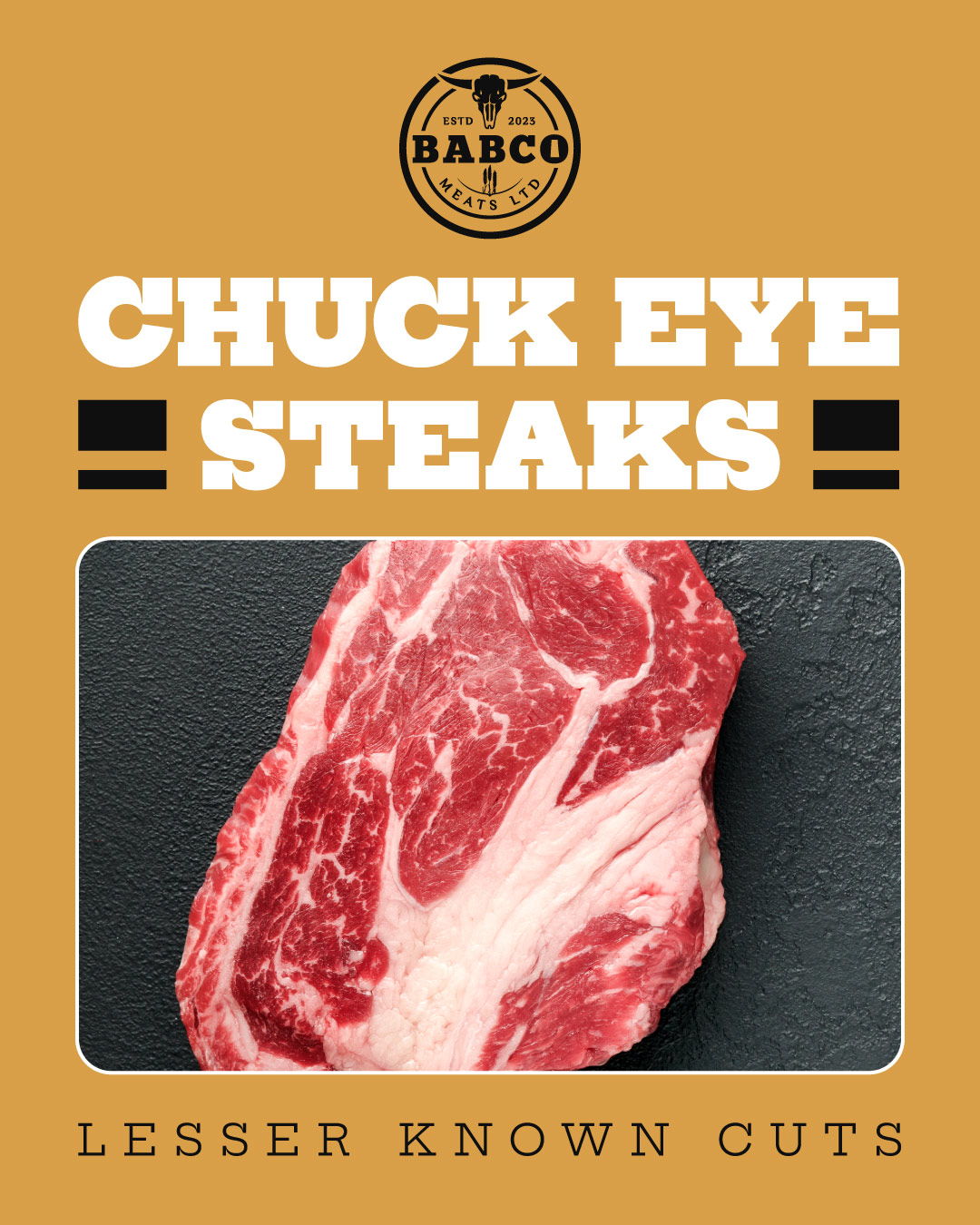 Babco - Meet the Chuck Eye Steak! Often called the “poor man’s ribeye ...