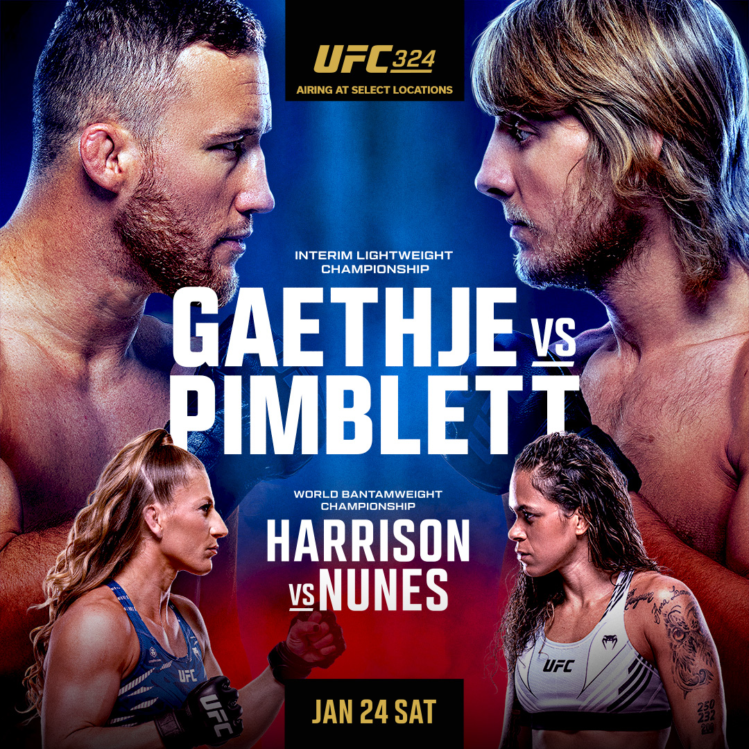 Match - UFC 324 Don't Miss A Moment Of UFC 324: Gaethje vs Pimblett ...
