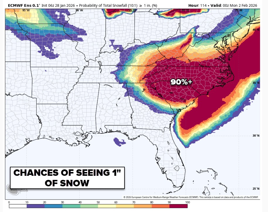 Brad - ️ Weekend Snow Chances are Increasing! We are tracking a rare ...