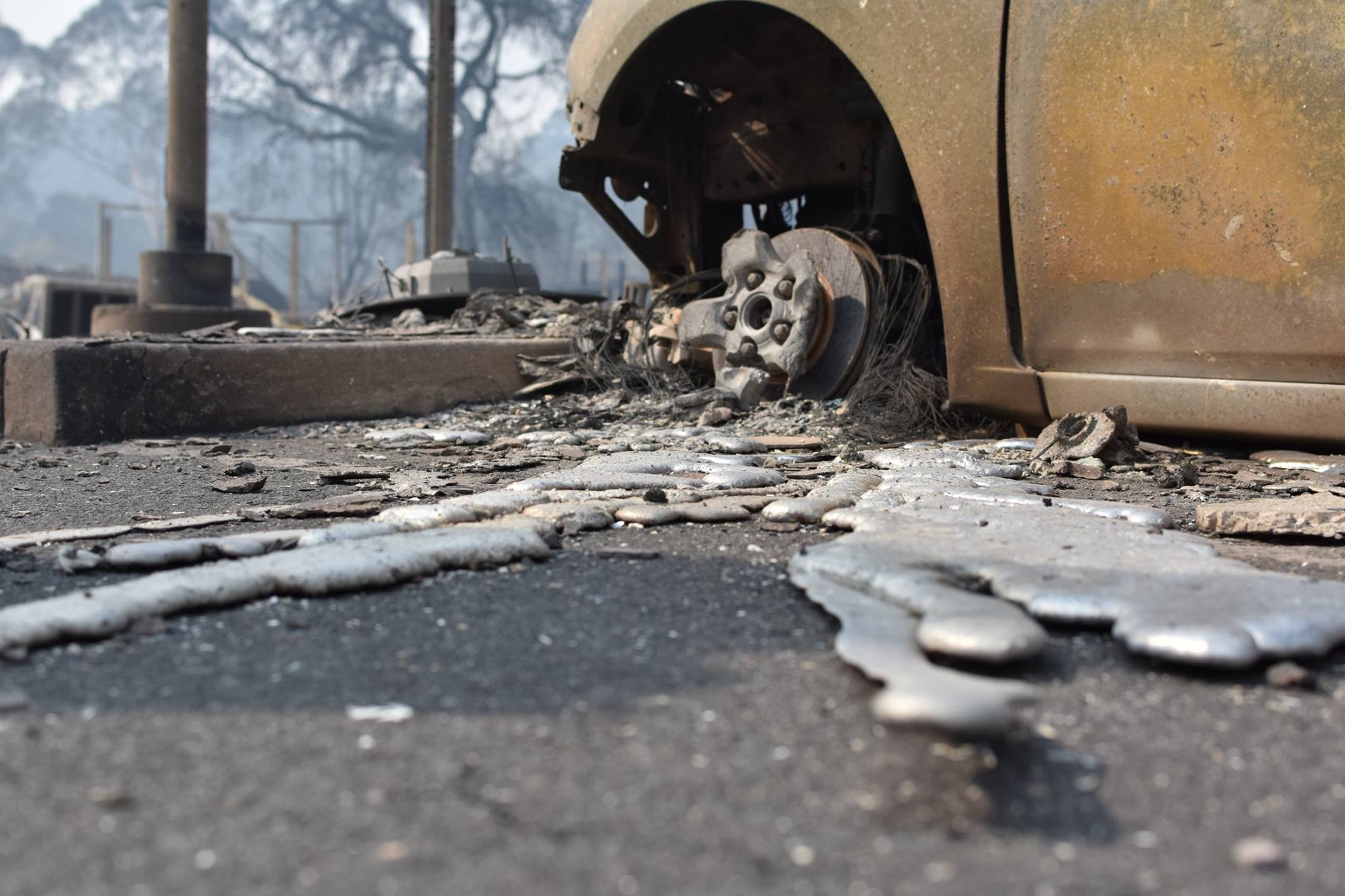 The Oak Leaf - Melted rims and nothing left standing but... | Facebook