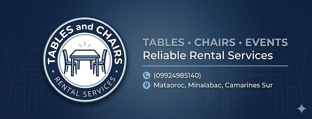 Tables and Chairs Rental Services | Minalabac