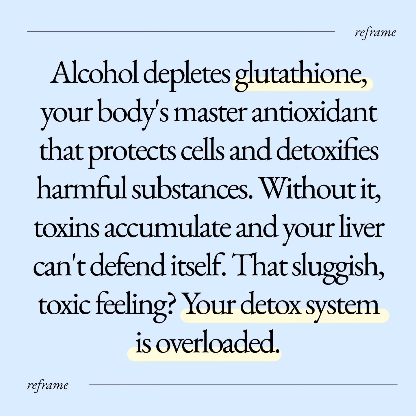 What's Really Happening Beneath Your Skin Comment “SKIN” to learn more. Were you a drinker? Even if that was years ago, the body can still be carrying the effects. Alcohol can leave