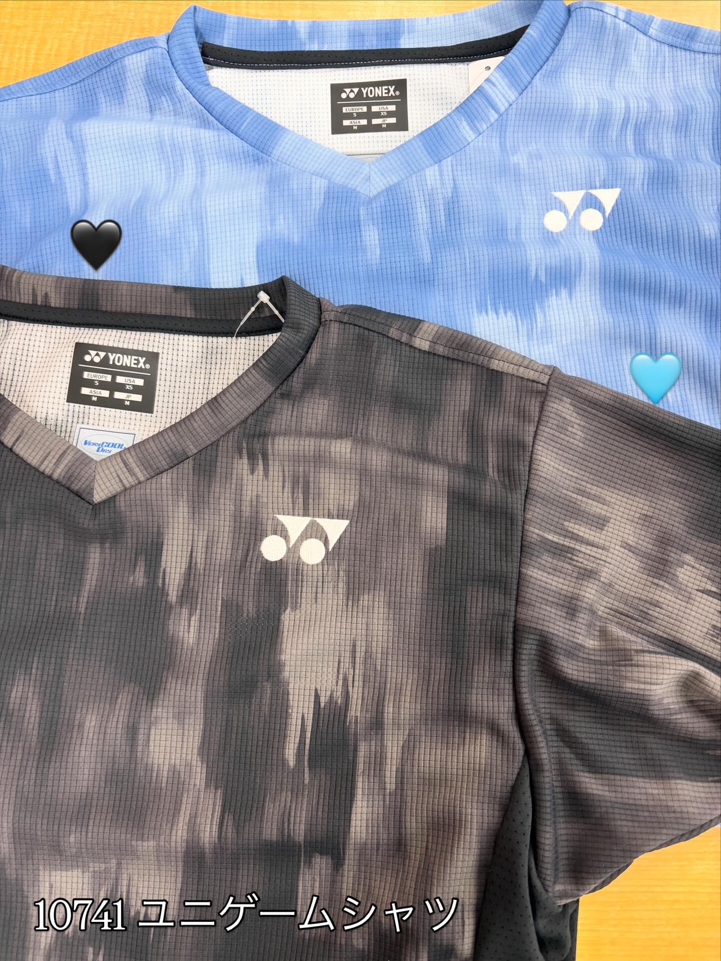 Yonex バドミントンユニフォーム yonexゲームシャツ新作 YONEX