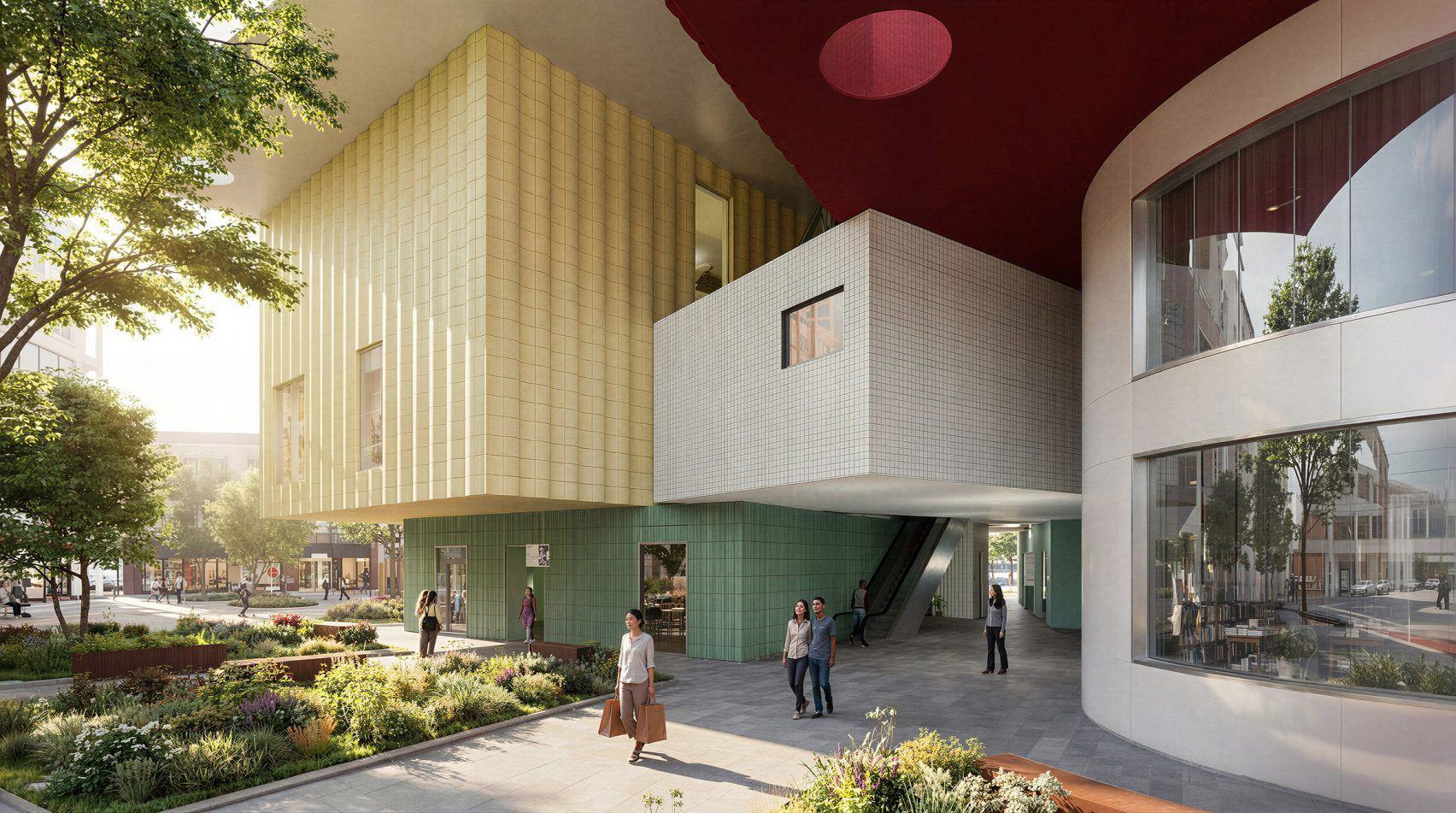 MVRDV designs colourful stacked volumes for Shenzhen cultural complex.