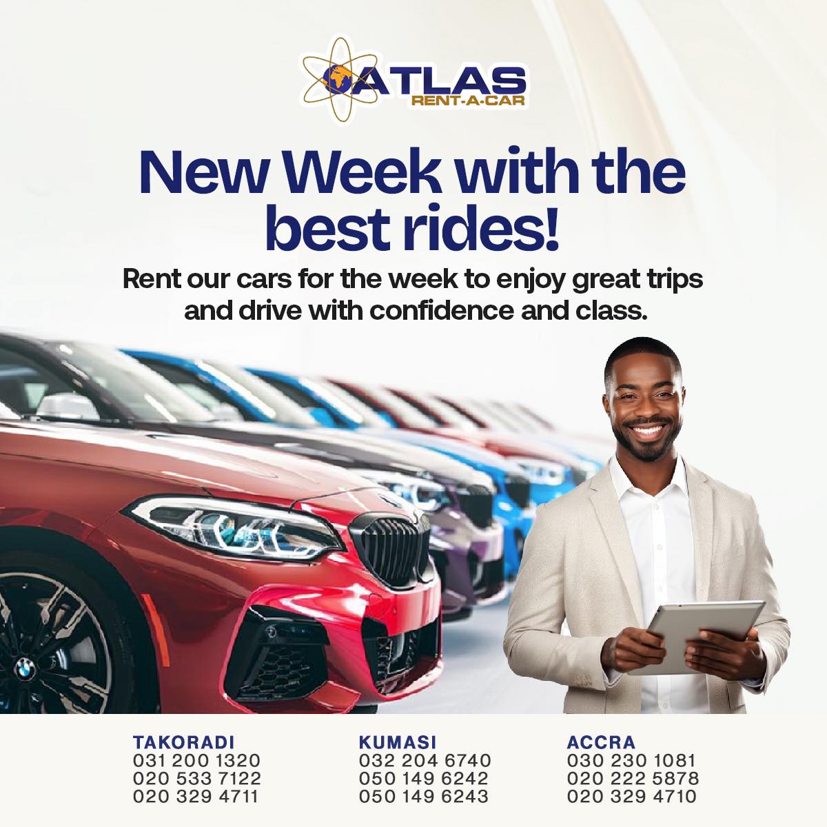 New week. Better rides. Drive with... - Atlas Rent A Car | Facebook