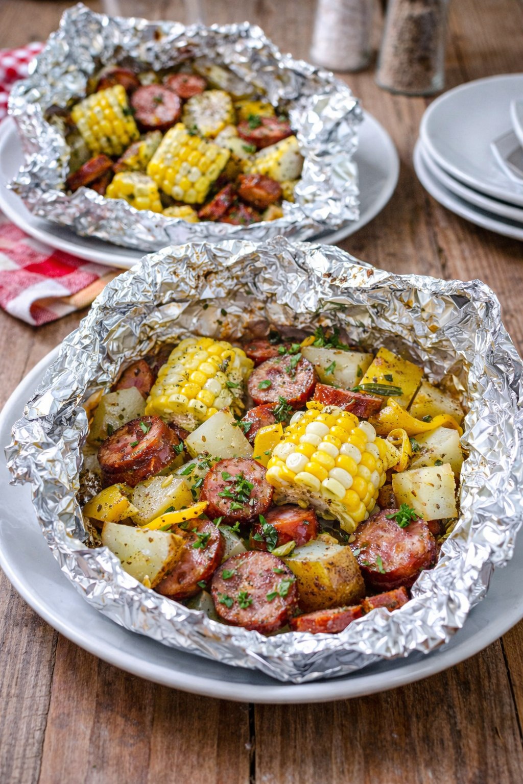 Incredible - Delicious Sausage Foil Packets with Corn - make life easy ...