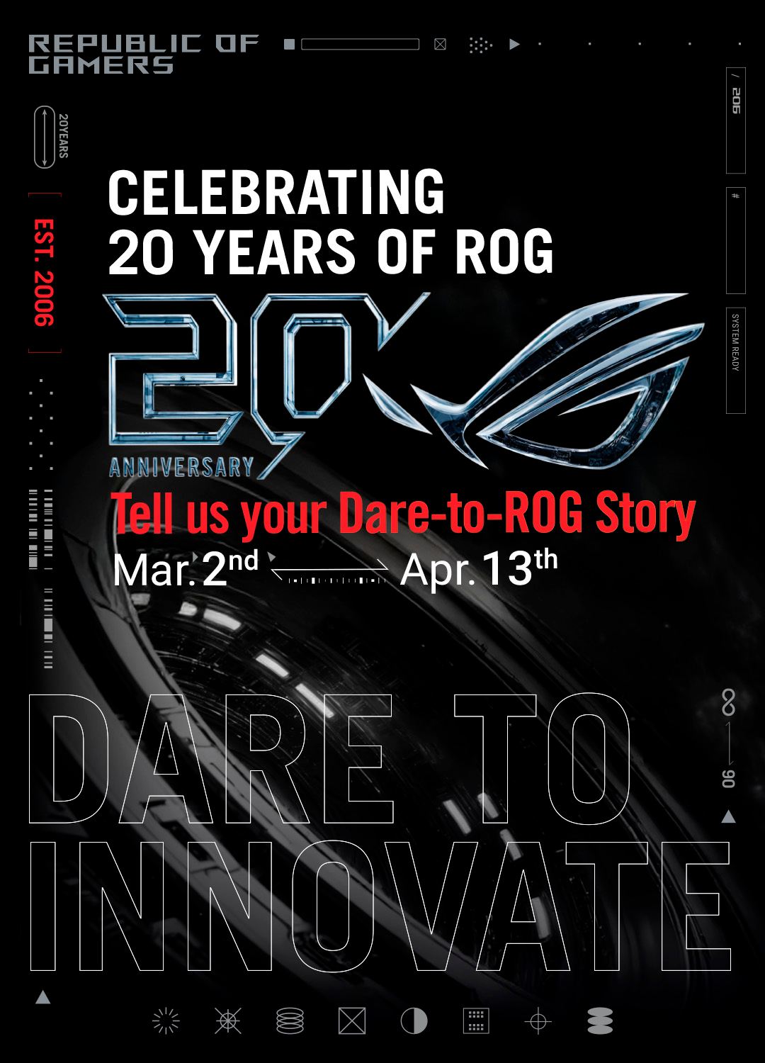 ASUS - Time to celebrate 20 Years of #ROG 🥳🎉 ️ Share your Dare moment ...