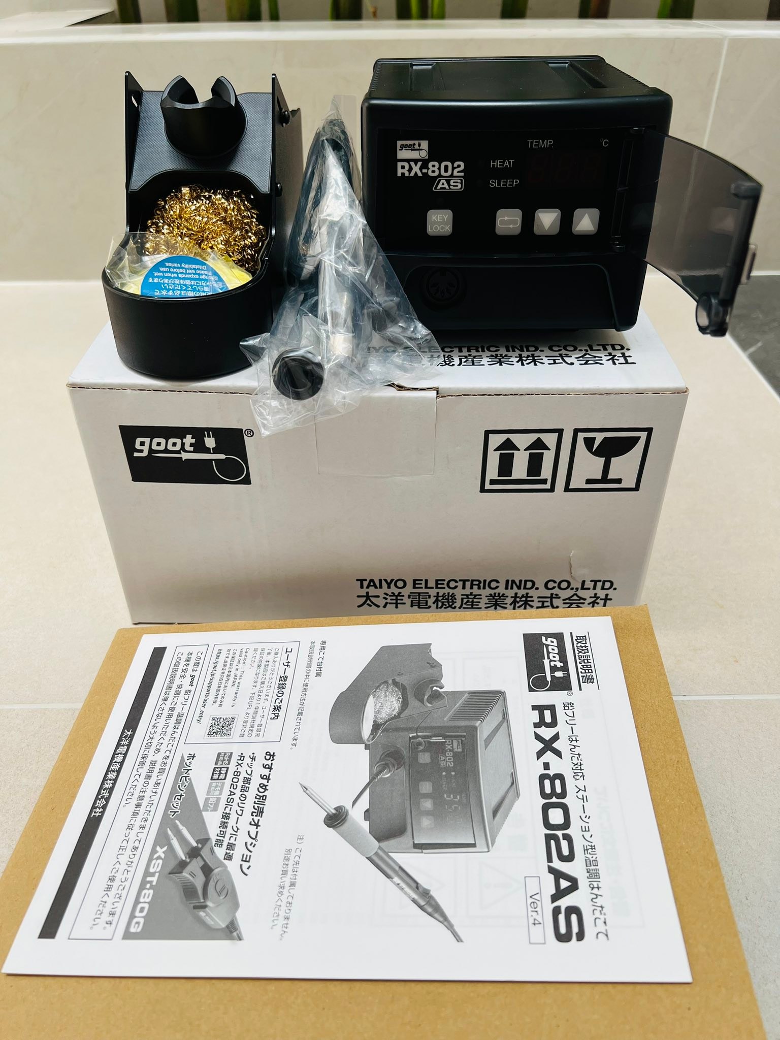 trạm hàn goot RX-802AS made in japan mới tinh nguyên hộp (tặng kèm 